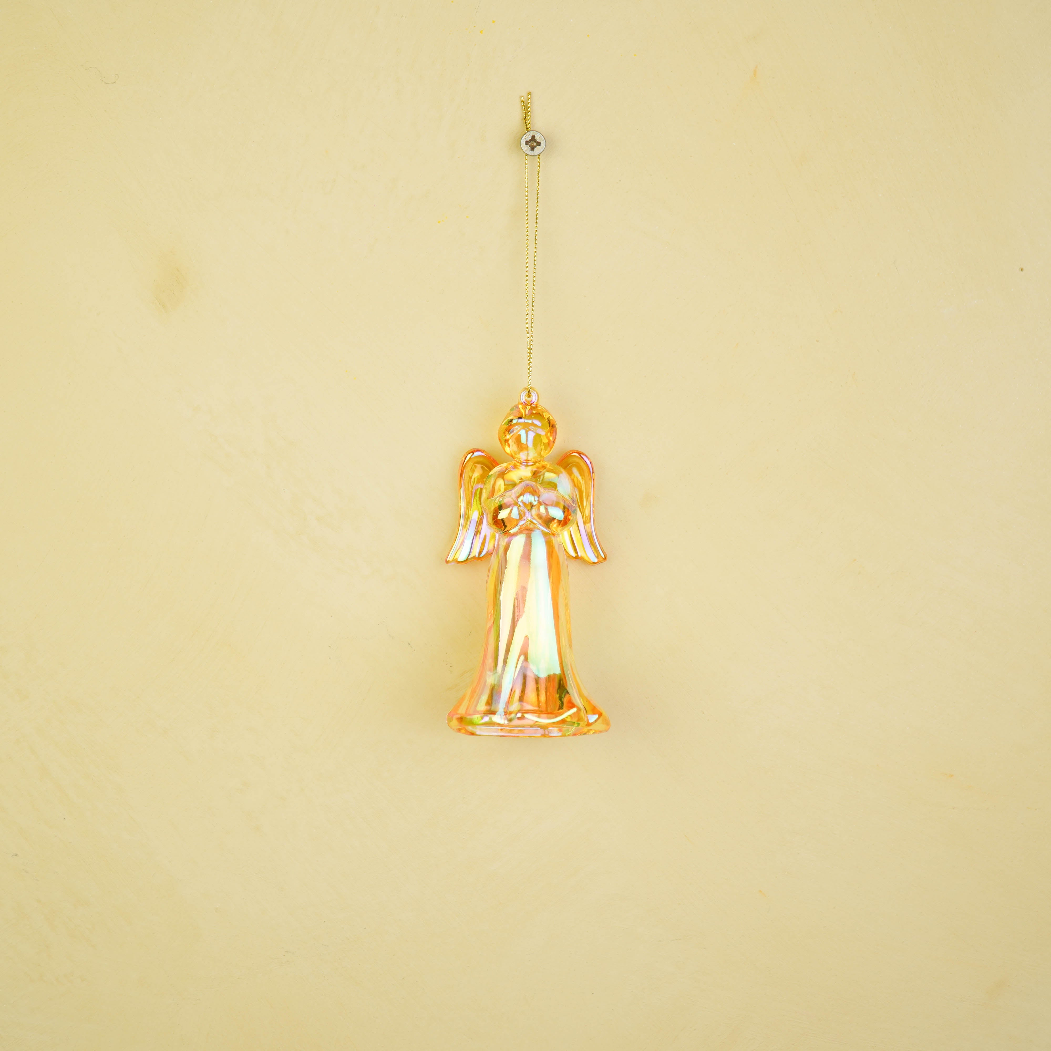 Ornament - Angel - Plastic - Yellow - 6x5.5x11 cm