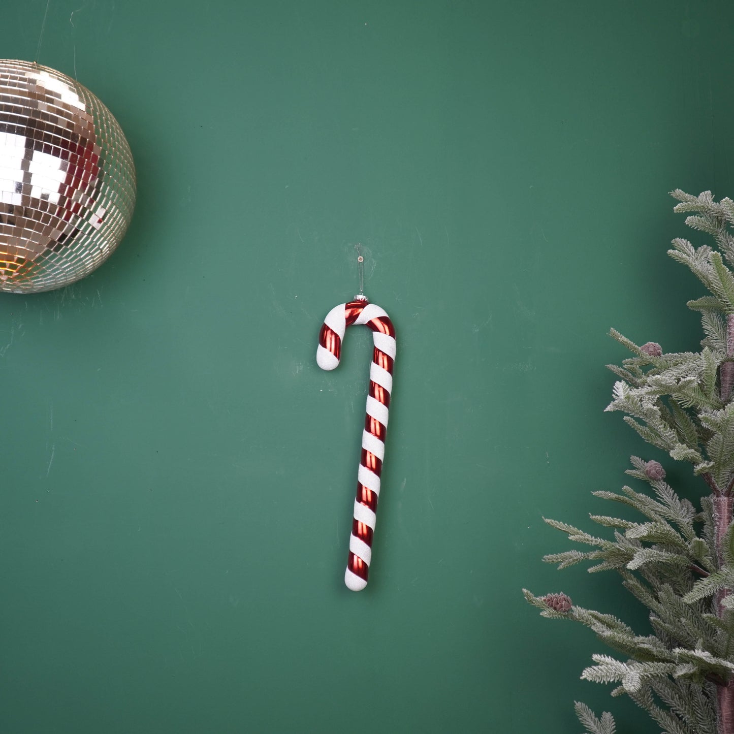 Christmas Decoration - Candy Cane - Polysterene - Red/White - 11x3x42 cm
