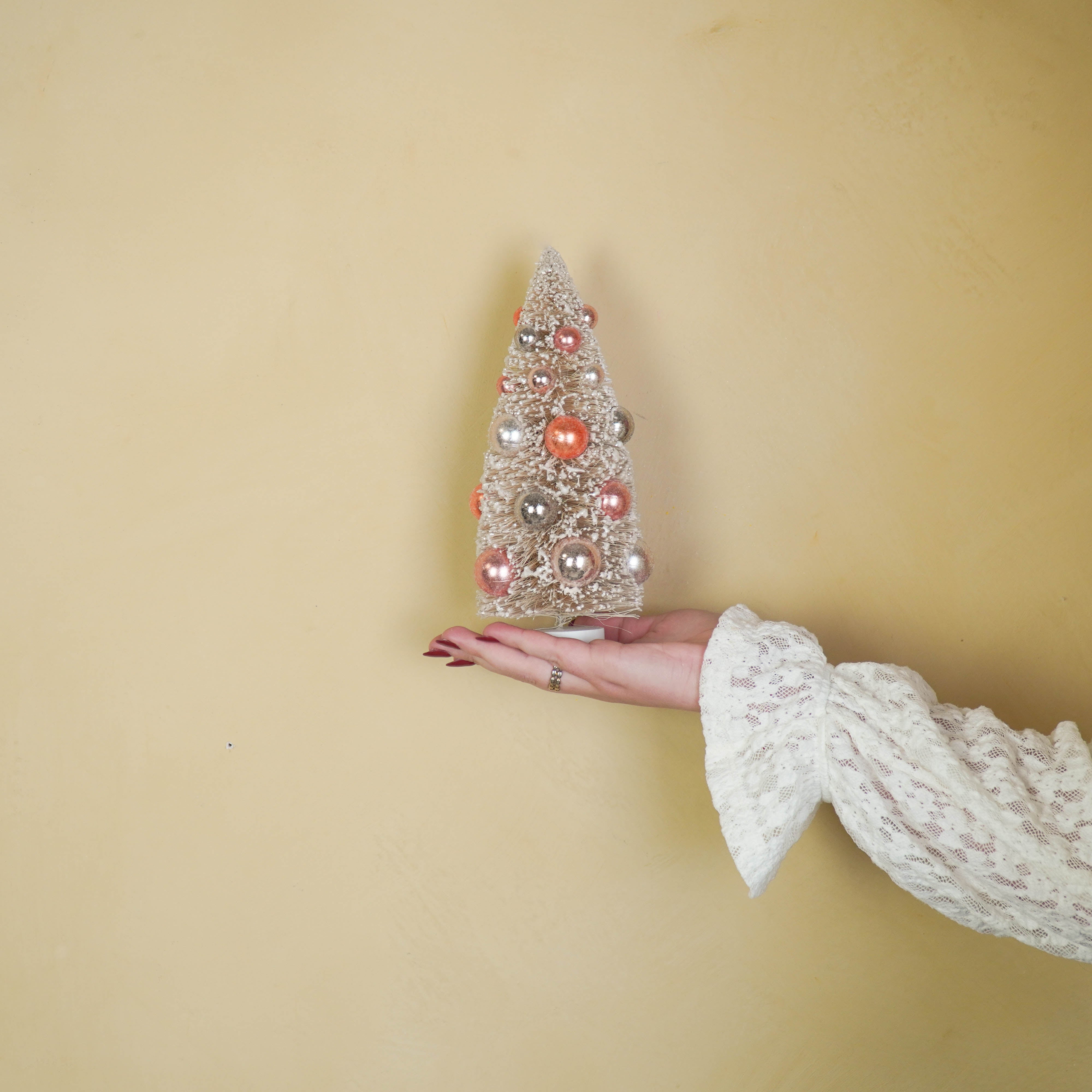 Christmas Tree - Sisal/Plastic - Taupe - 11x23cm