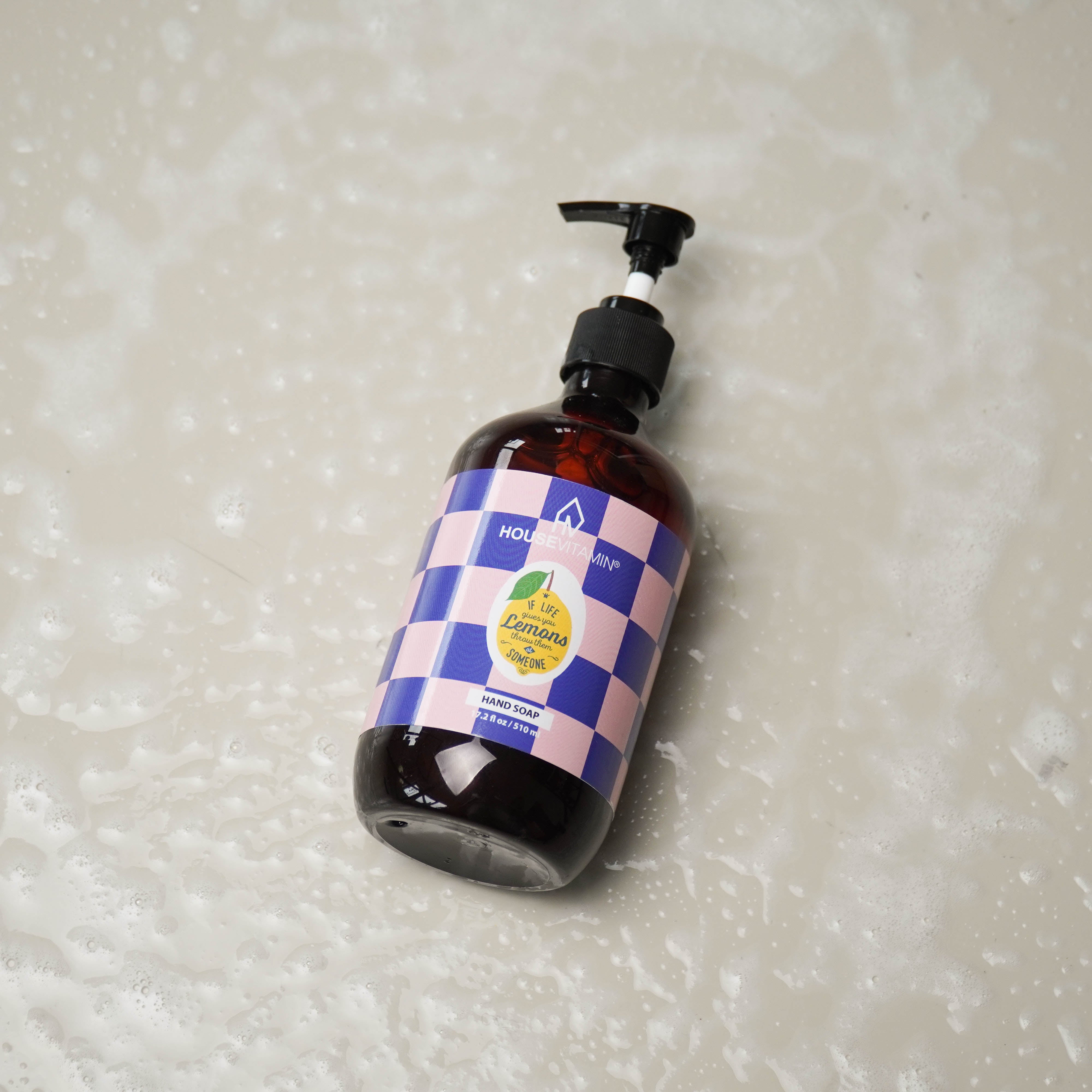 Vegan Hand Soap Dispenser - Lemon/ Bergamot/Basil - 530ml