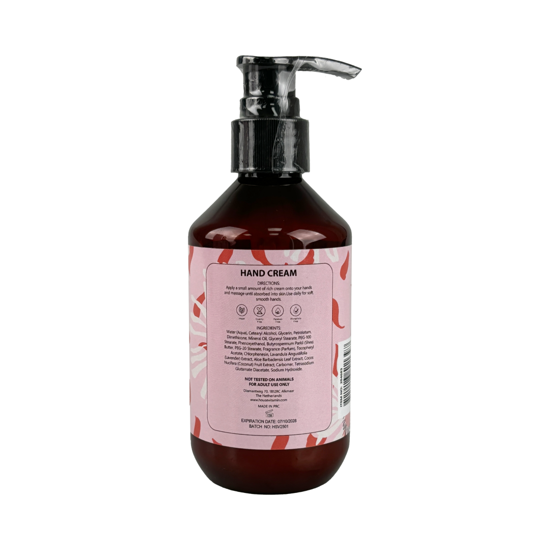 Handcream Pump Dispenser - Peony - 220ml