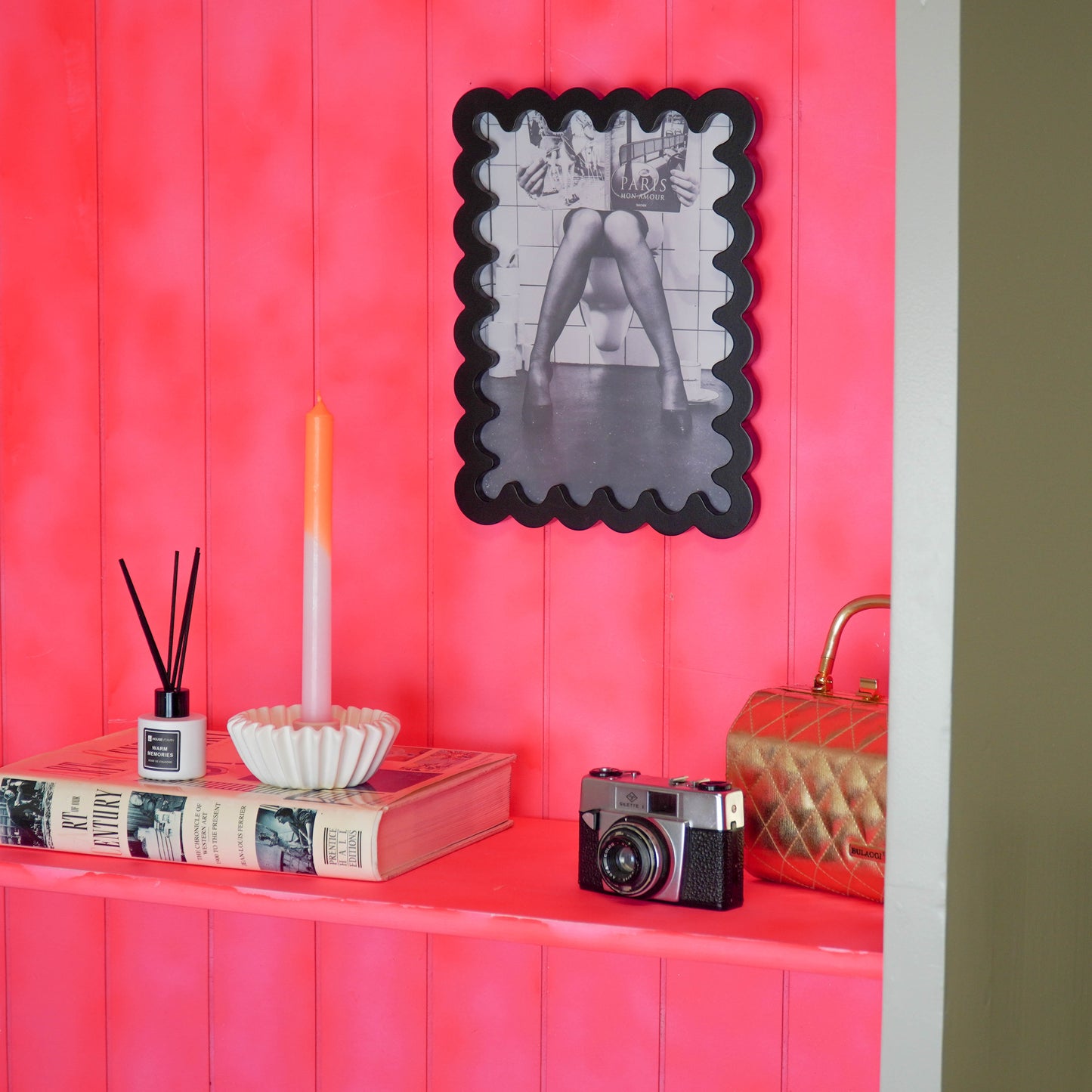 Picture frame - Wavey - Black - MDF - 24x33x1.5cm