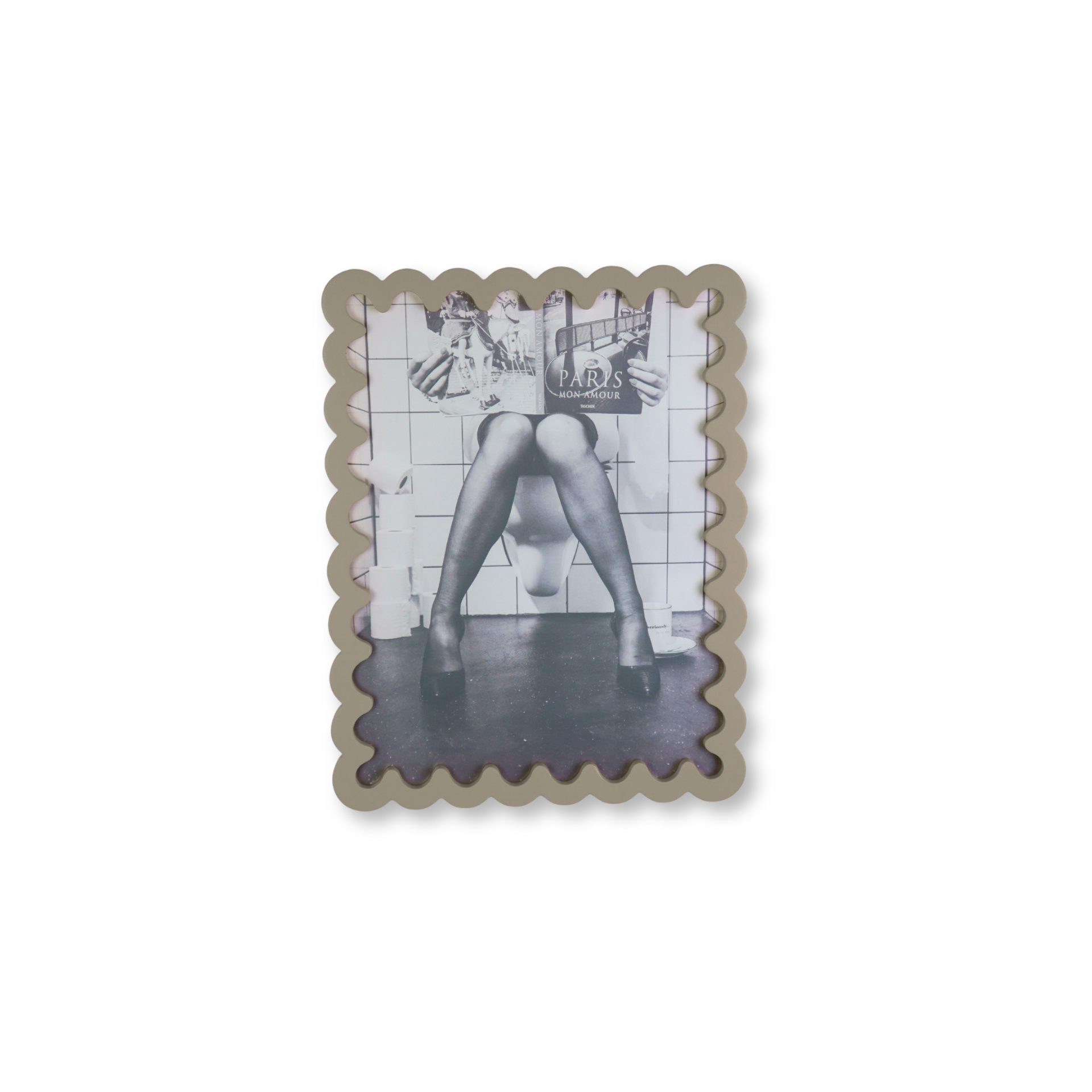 Picture frame - Wavey -Taupe - MDF - 24x33x1.5cm
