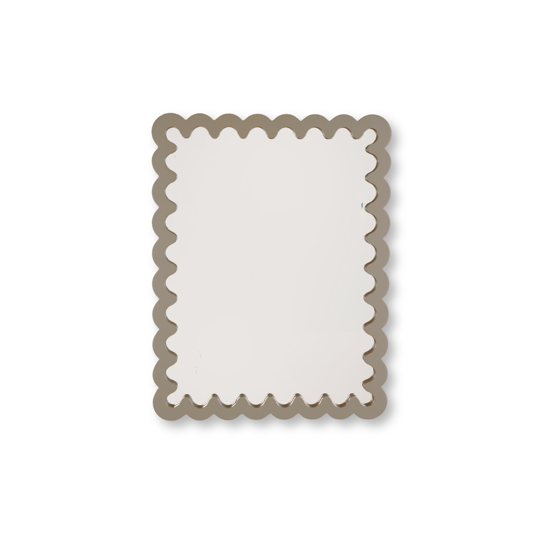 Mirror - Wavey - Taupe - MDF - 24x33x1.5cm
