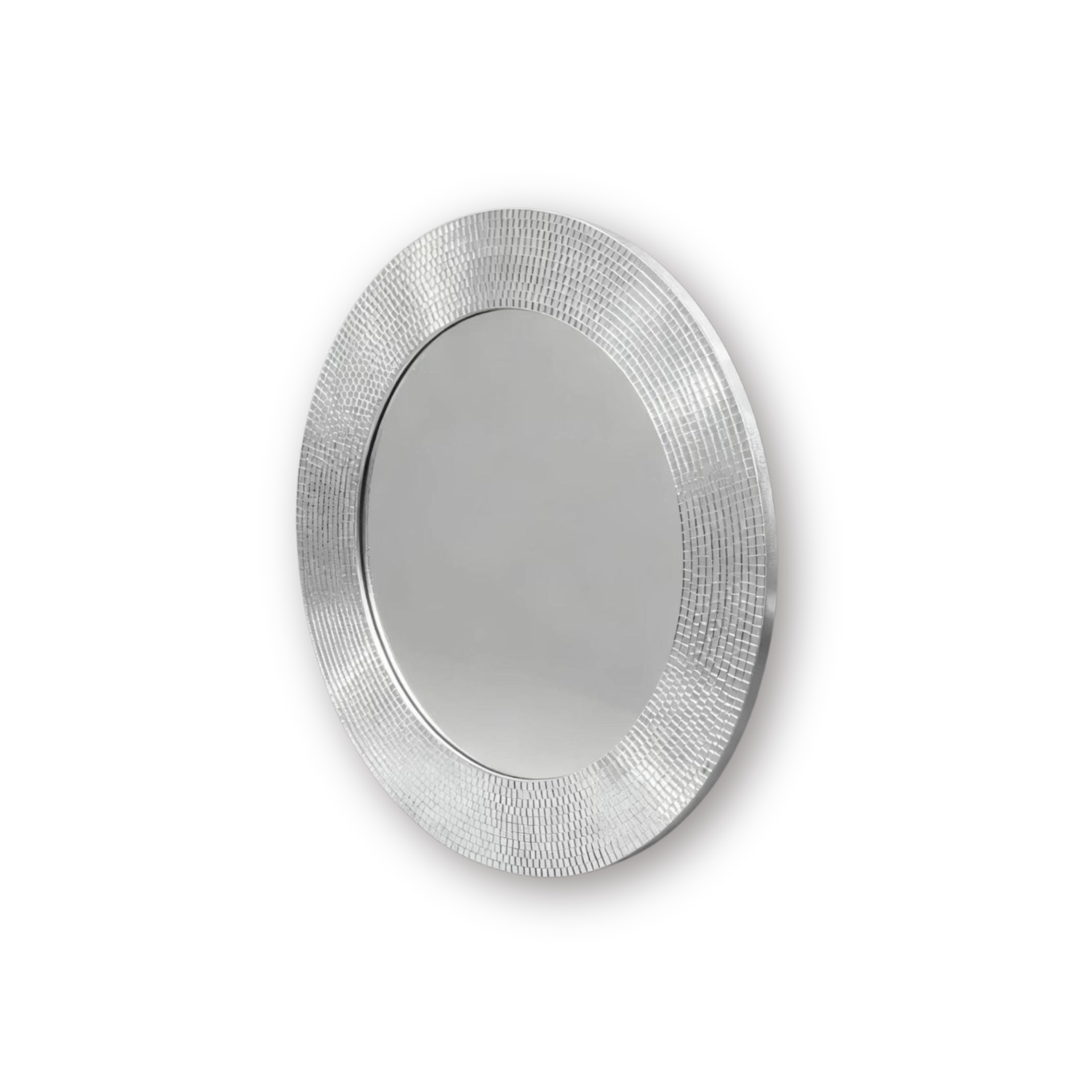 Mirror - Round - Disco - Silver - 40x1x40cm