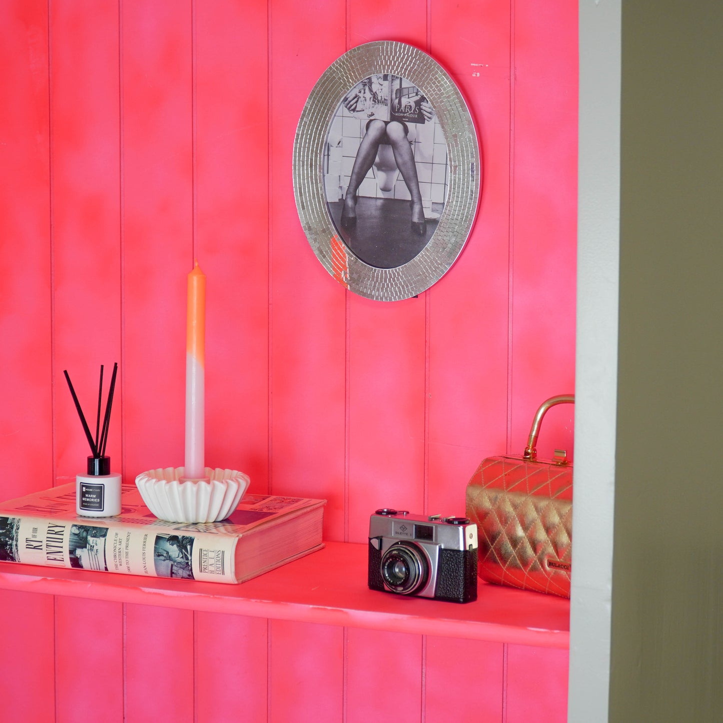 Picture Frame - Oval - Disco -Silver - 22.5x29x1.3cm