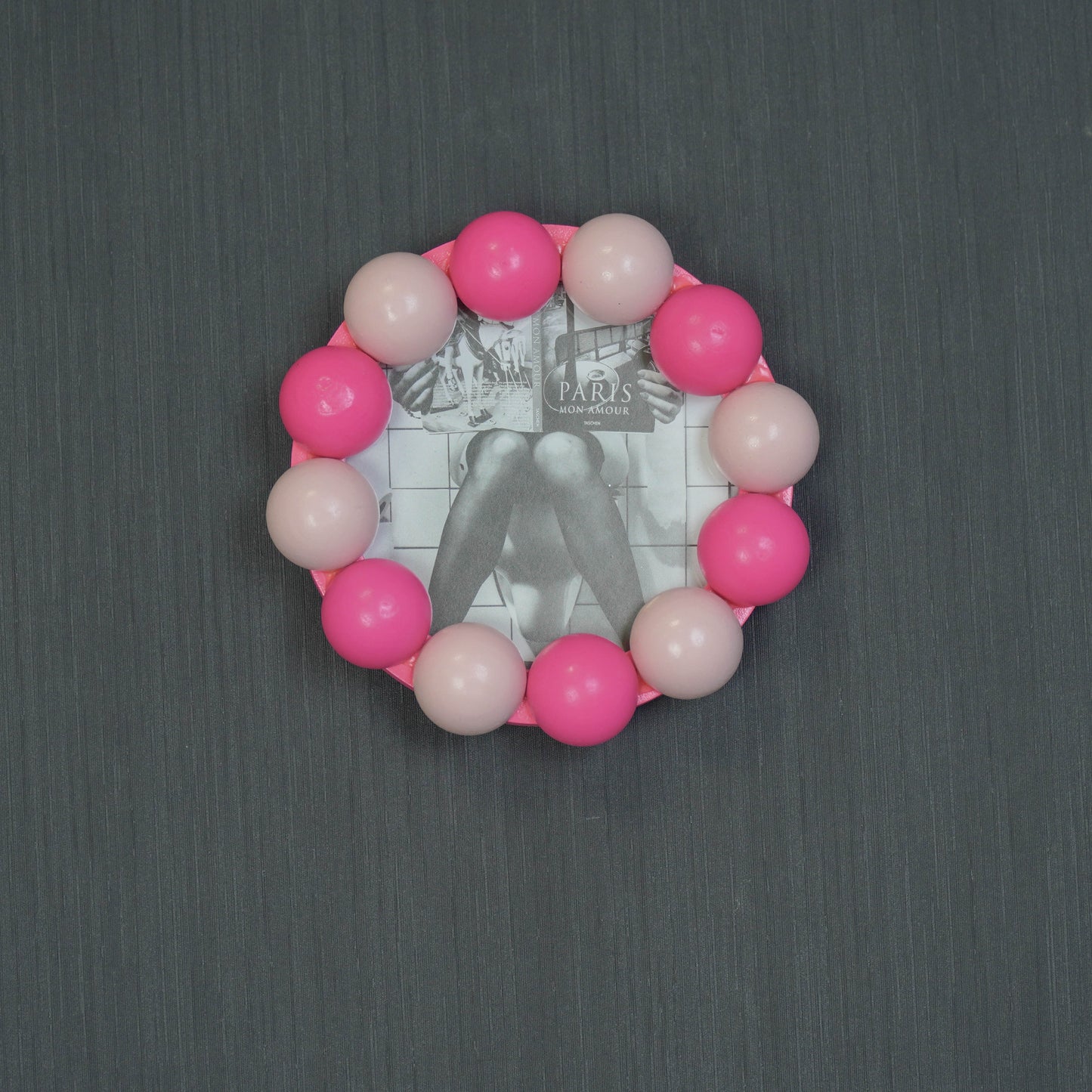 Picture Frame - Bubbles - Light/Neon Pink -14.5x14.5cm