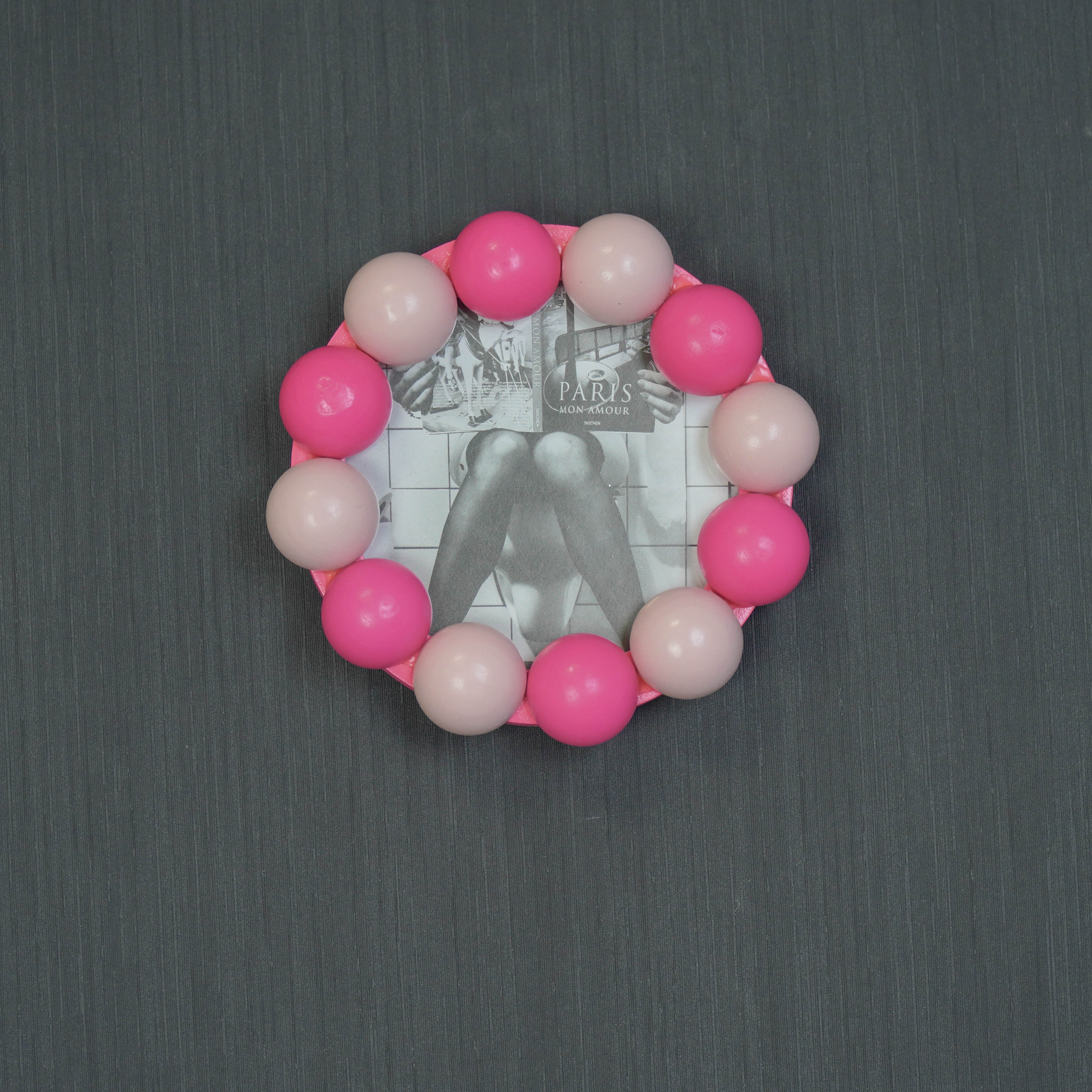 Picture Frame - Bubbles - Light/Neon Pink -14.5x14.5cm