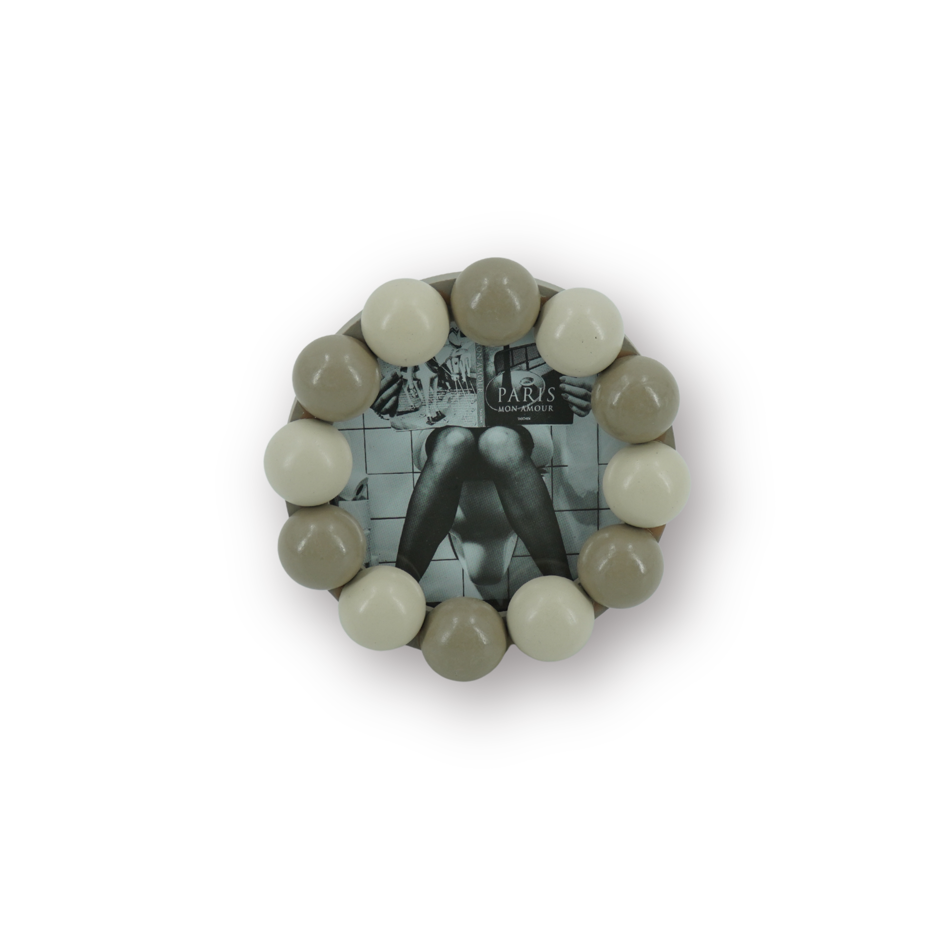 Picture Frame -Bubbles - Sand/Taupe -14.5x14.5cm