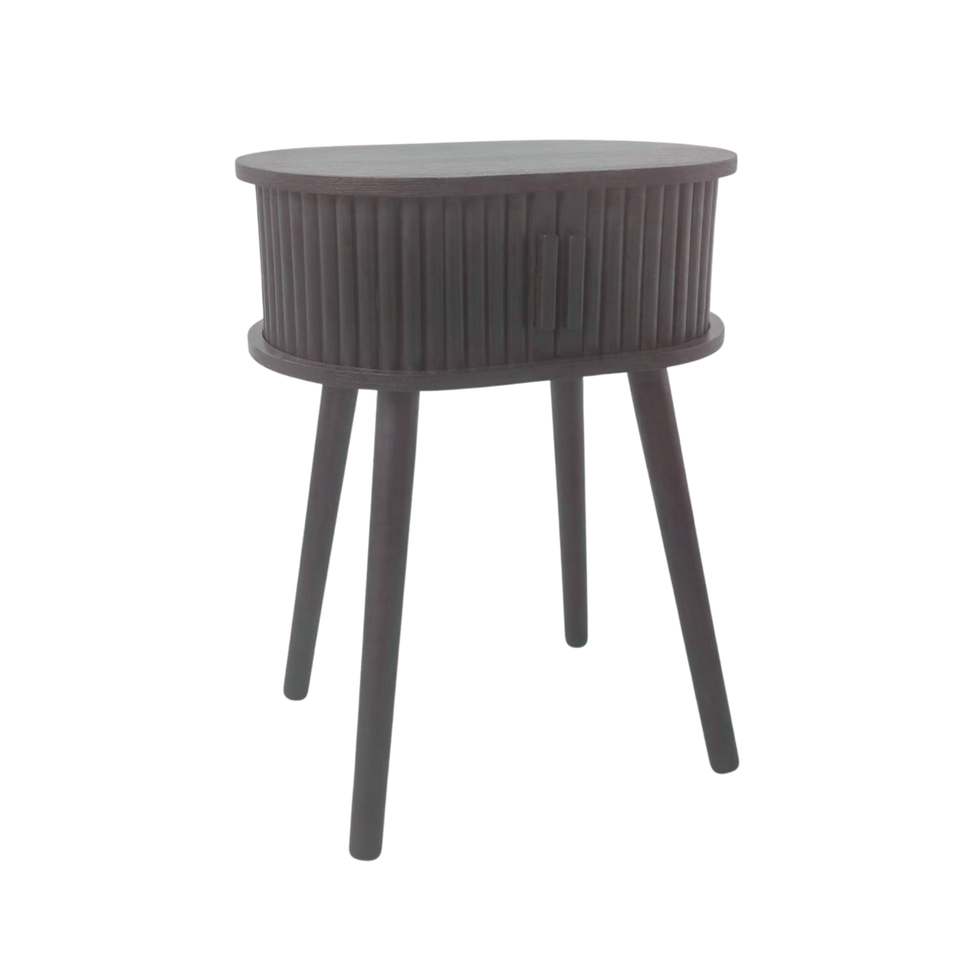 Side Table / Bedside Table - Black - MDF - 40x30x53cm
