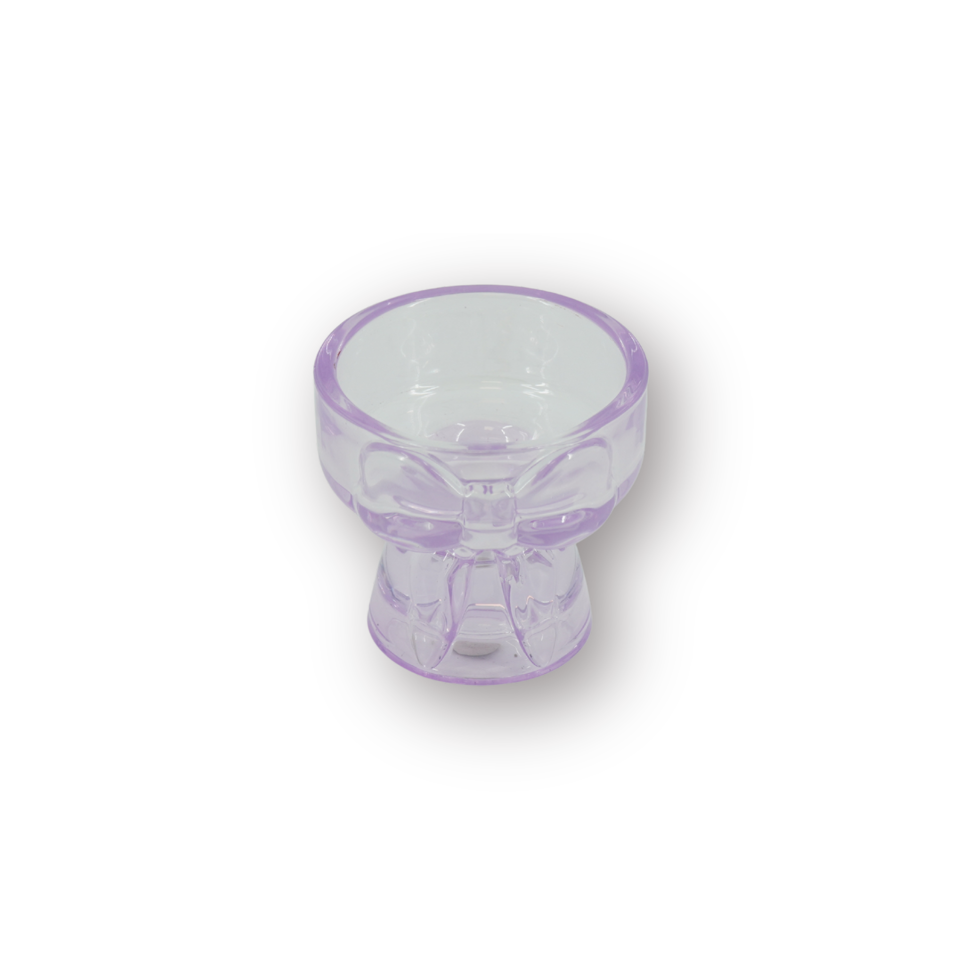 Candle- and Tealightholder Bow - Lilac - 7,5x6,5cm