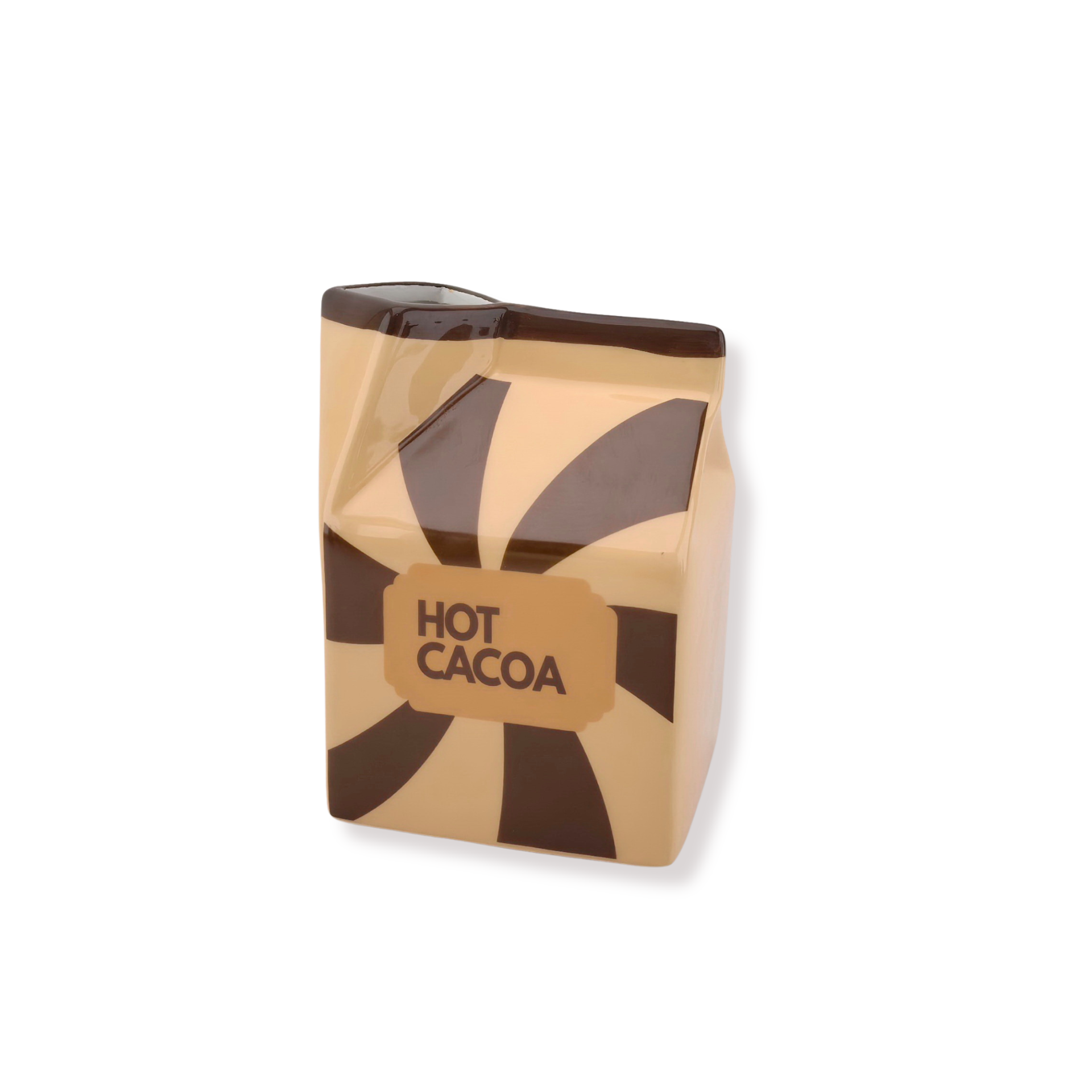 Flower Vase - Hot Cocao - Brown/Caramel - 10,5x9x13,5cm