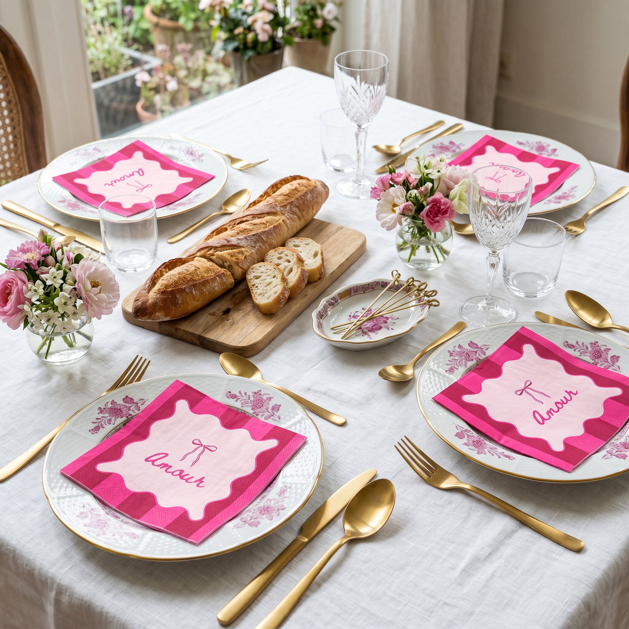 Paper Napkins “Amour” FSC – 3-Ply – 33x33 cm (20 Pcs)