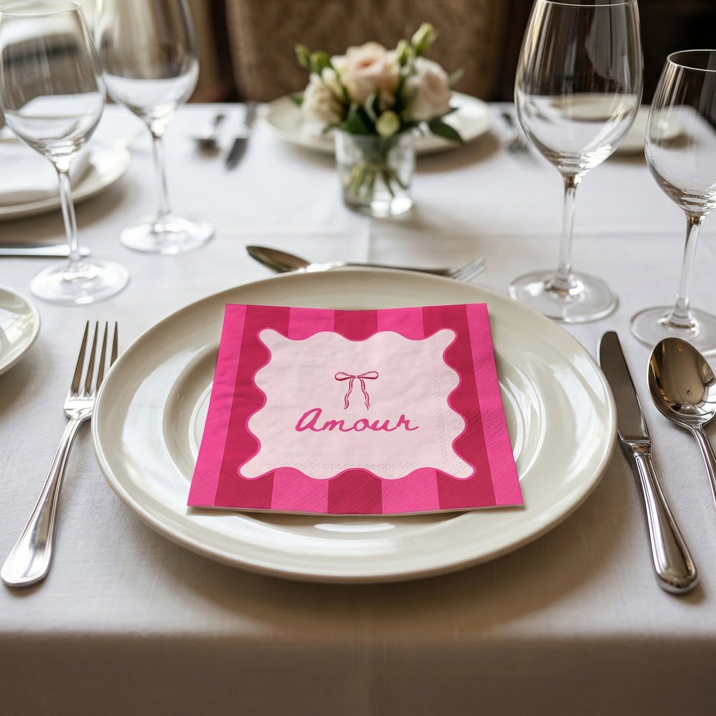 Paper Napkins “Amour” FSC – 3-Ply – 33x33 cm (20 Pcs)