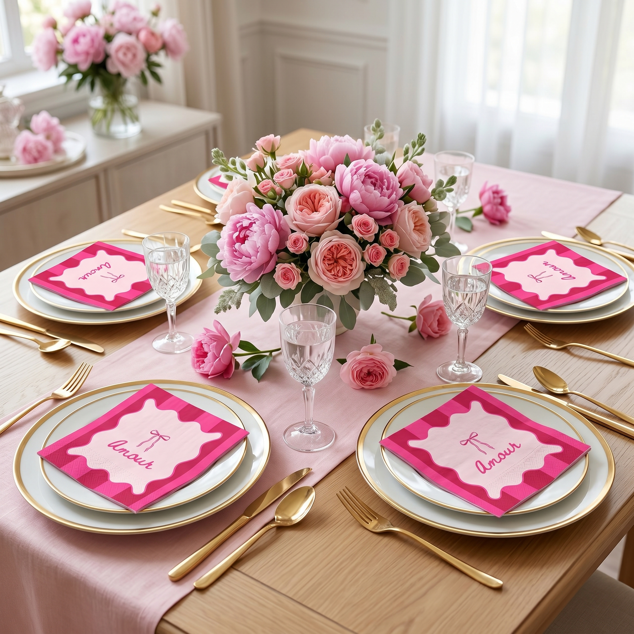 Paper Napkins “Amour” FSC – 3-Ply – 33x33 cm (20 Pcs)