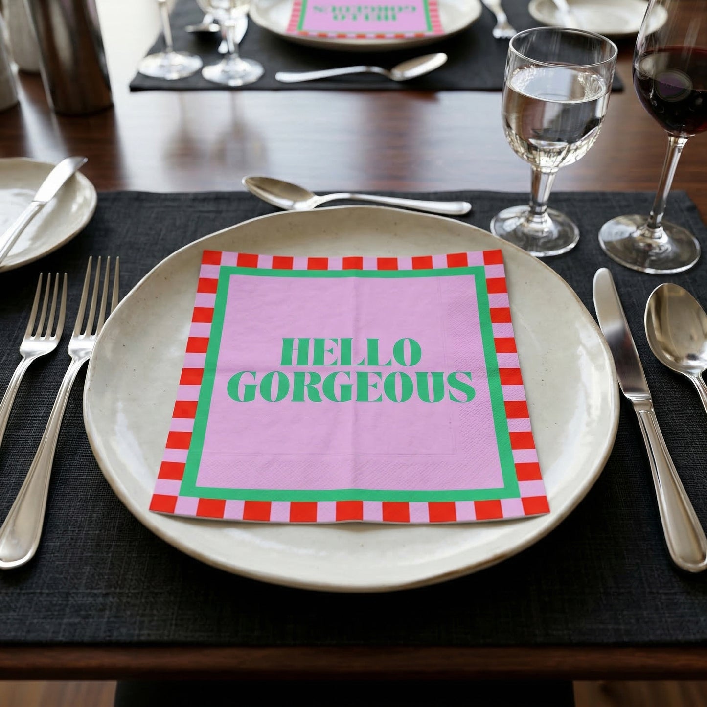 Paper Napkins “Hello Gorgeous” FSC – 3-Ply – 33x33 cm (20 Pc