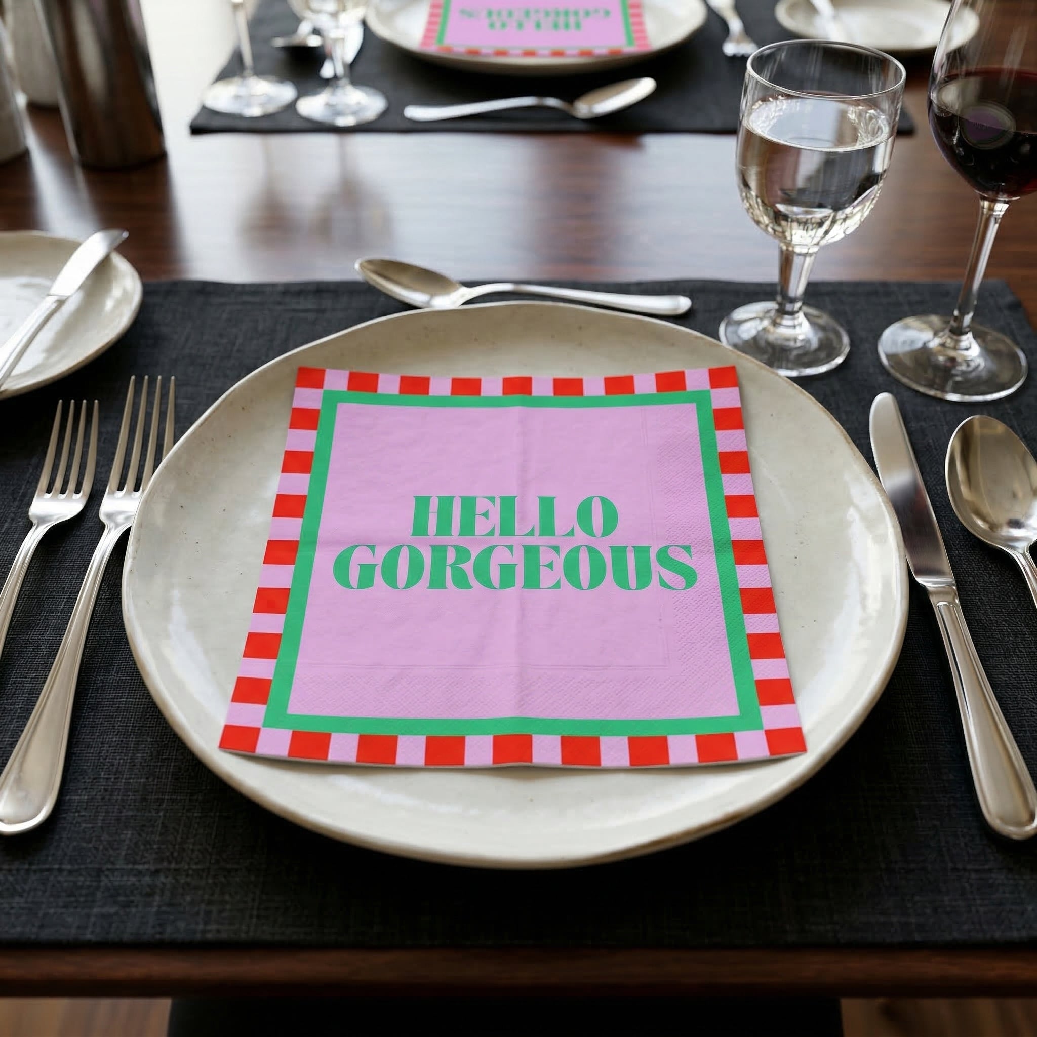 Paper Napkins “Hello Gorgeous” FSC – 3-Ply – 33x33 cm (20 Pc