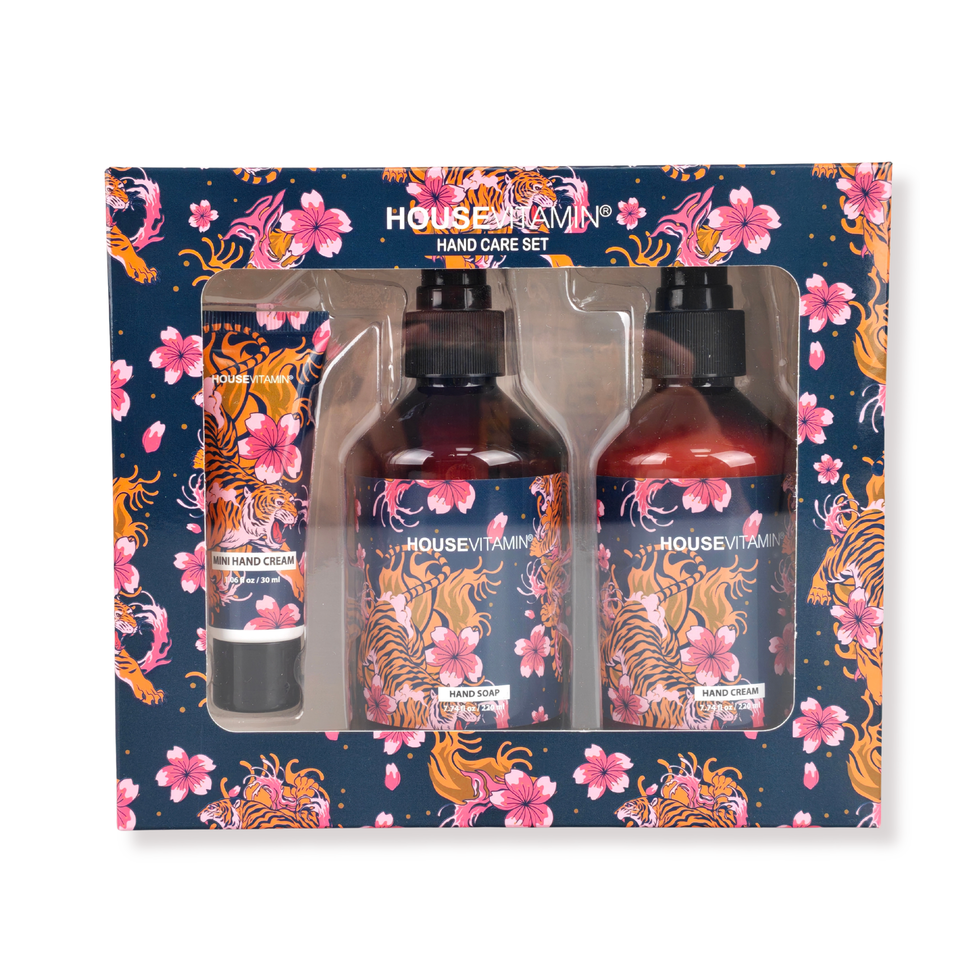 Hand Care Gift Set - Vegan - Handsoap | Handcream - Wood & Sage - 18,5x6,5x16,5cm