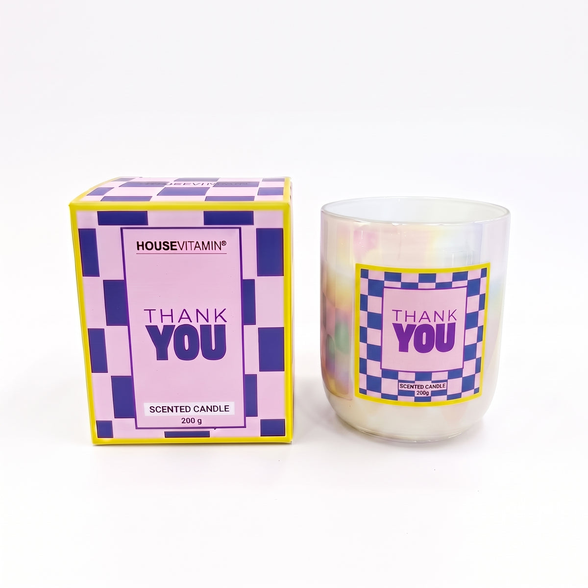 Scented Candle - 'Thank You' - Bergamot - 200 grams