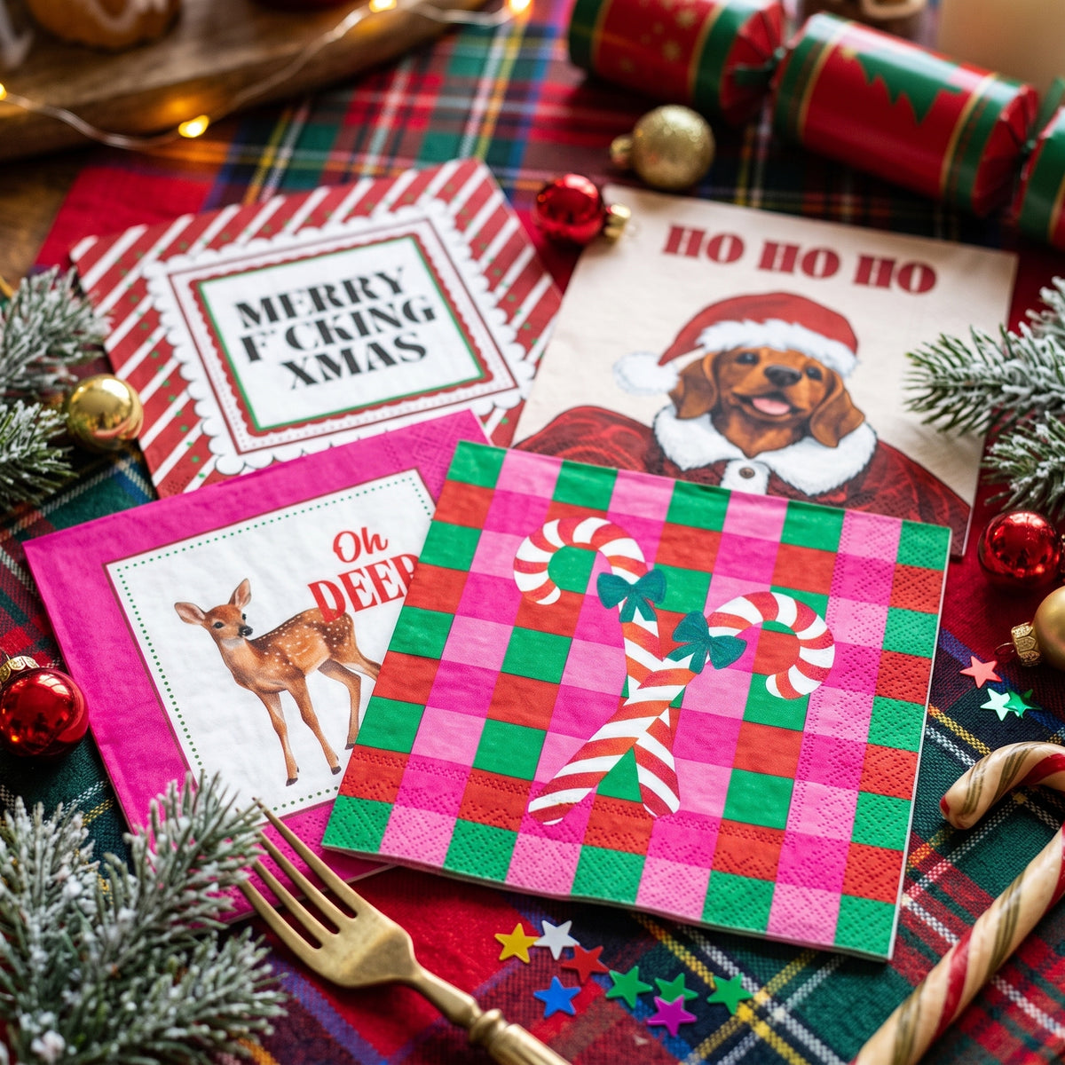 Paper Napkins “Merry F*cking Xmas” – FSC – 3-Ply – 33x33 cm
