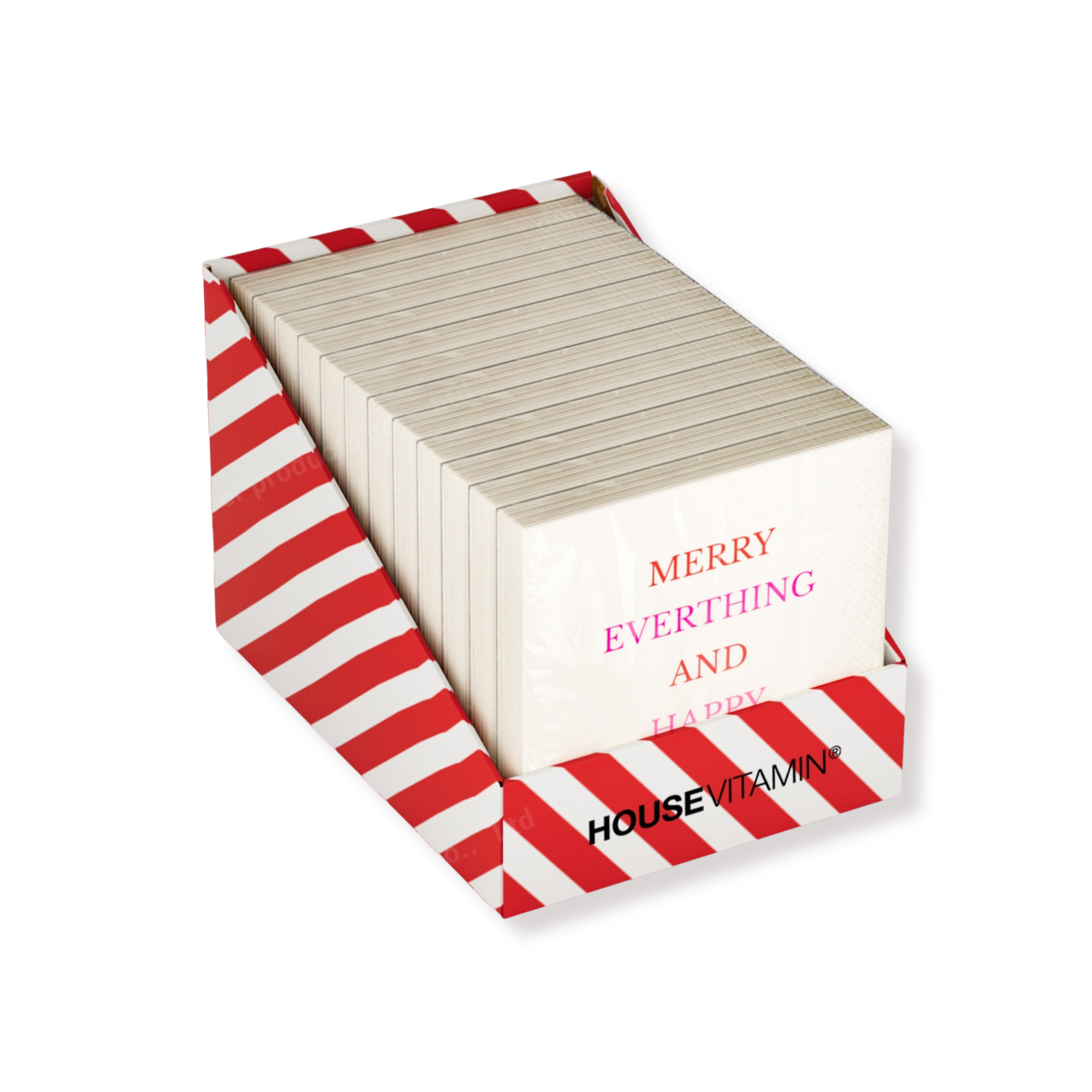 Paper Napkins “Merry always Happy” – FSC – 3-Ply – 33x33 cm