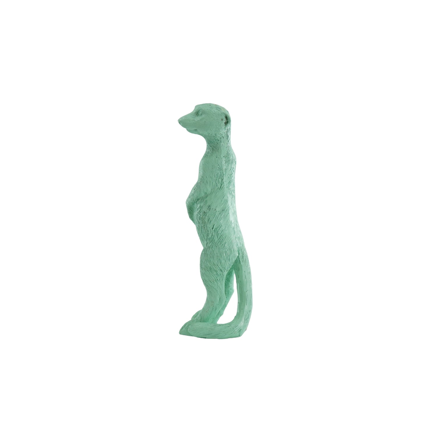 Ornament - Meerkat - Polyresin - Mintgreen - 7,5x4x15cm