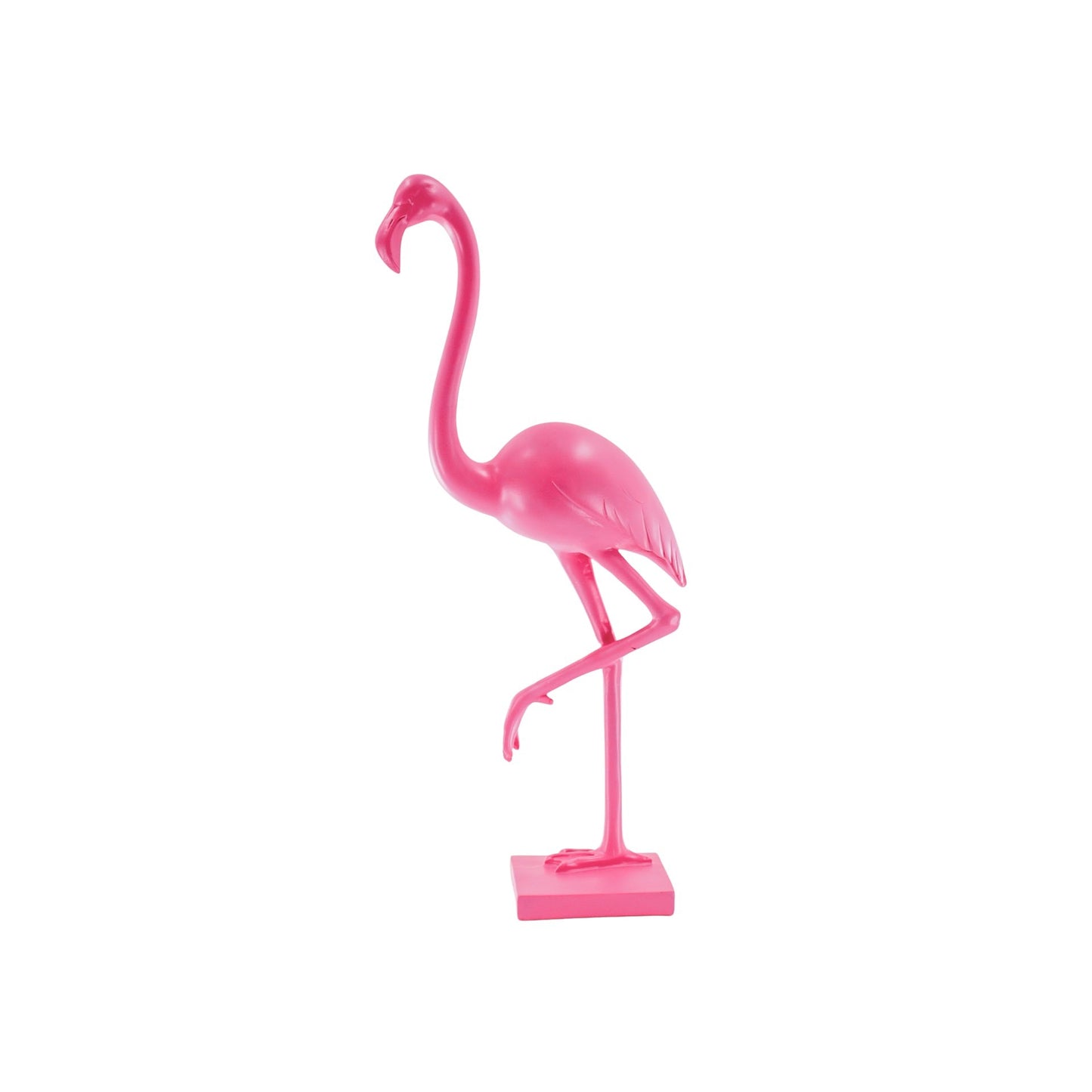 Ornament - Flamingo - Polyresin - Pink - 16,5x10x39cm