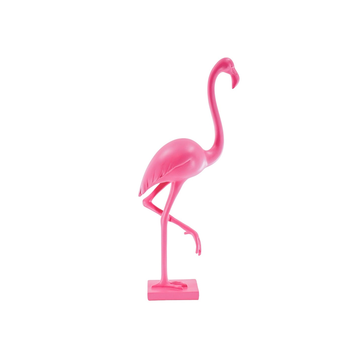 Ornament - Flamingo - Polyresin - Pink - 16,5x10x39cm