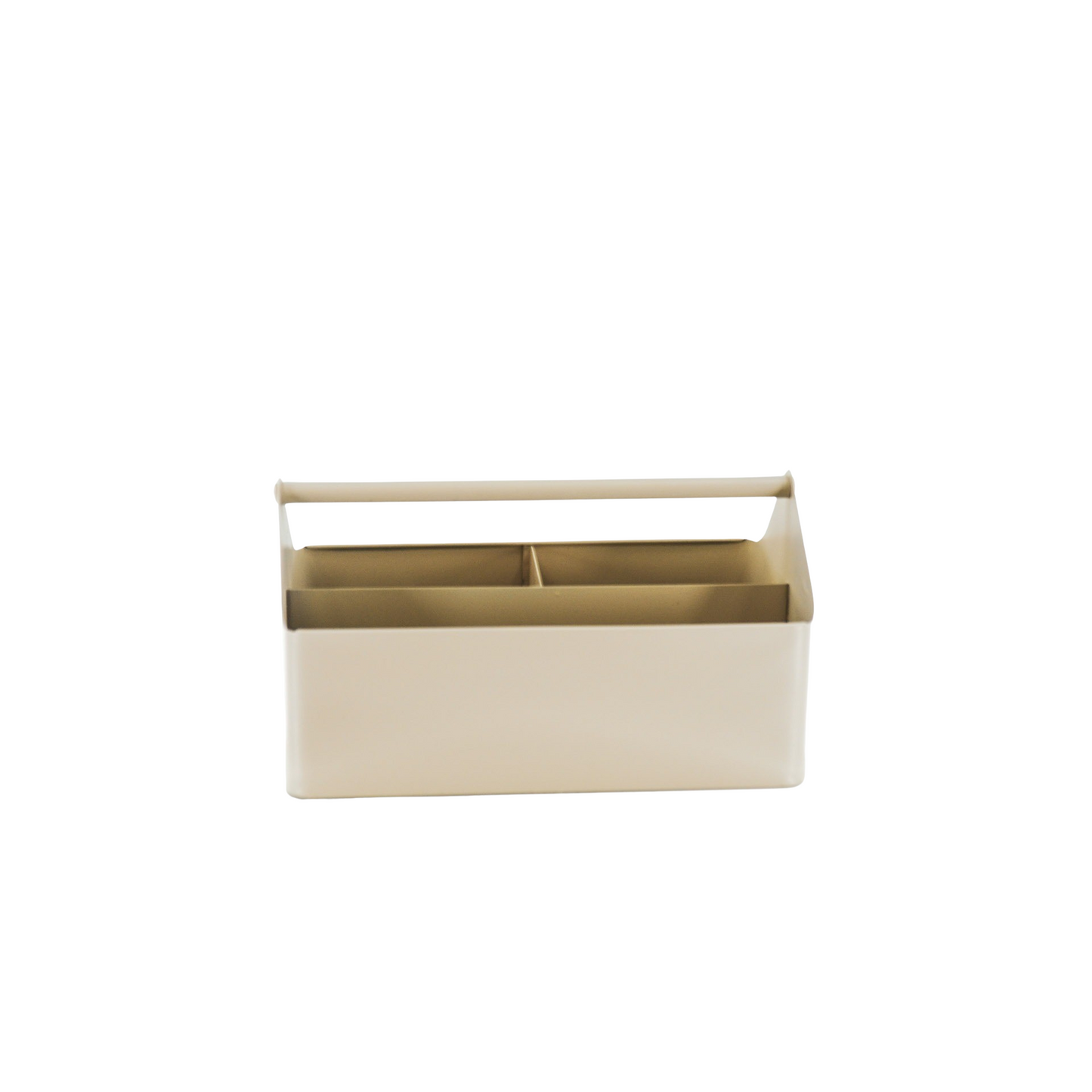 Tray - Organizer - Metal - Sand - 30x17x17cm