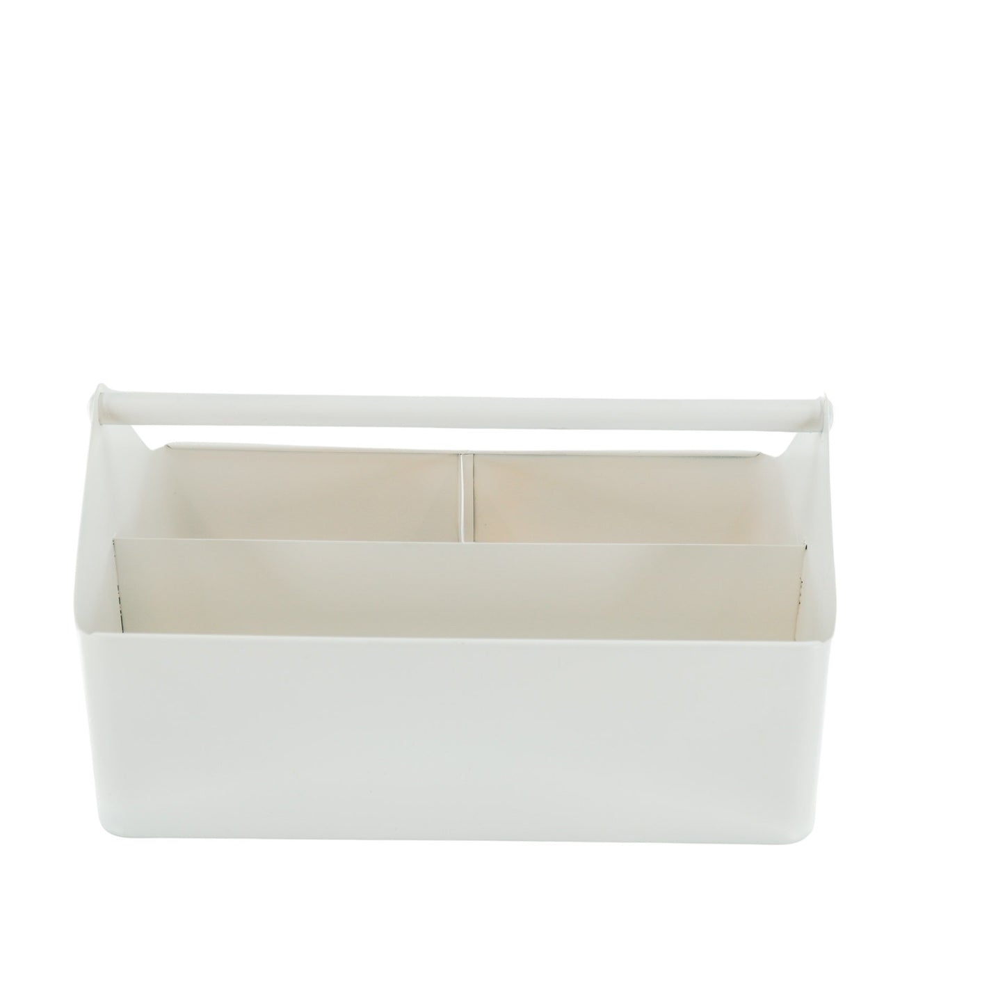 Storage Box - Organizer - Metal - White - 30x17x17cm