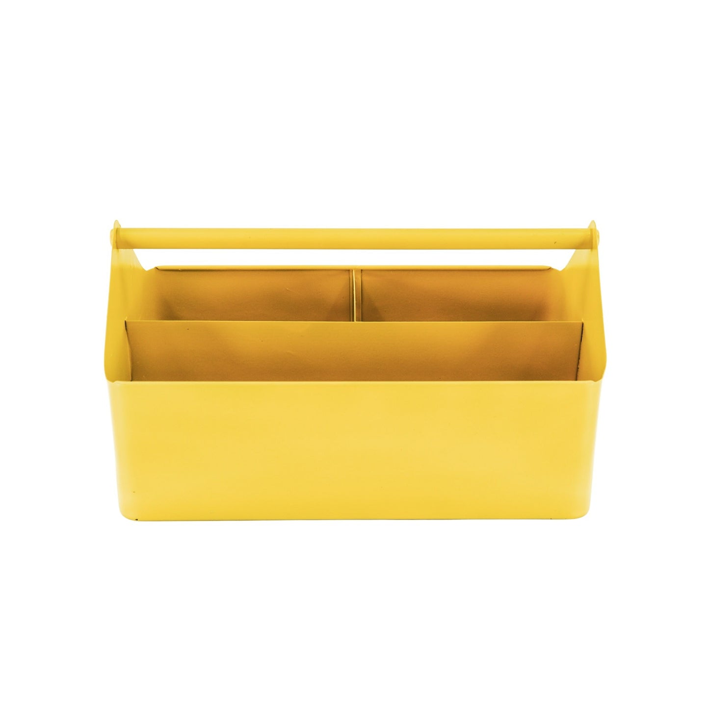 Storage Box- Organizer - Metal - Yellow - 30x17x17cm