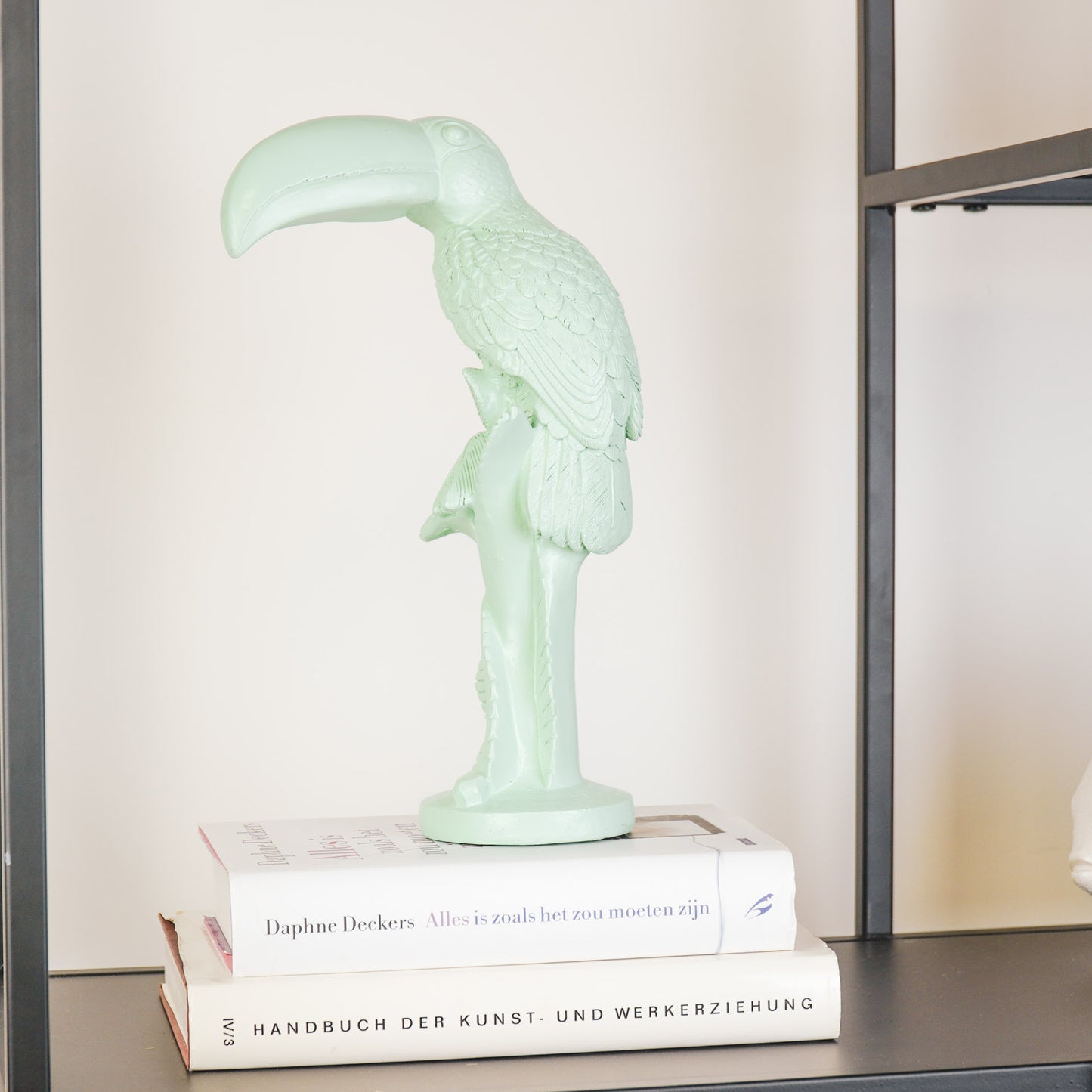 Ornament - Toucan - Polyresin - Mintgreen - 18x9,5x29,5cm