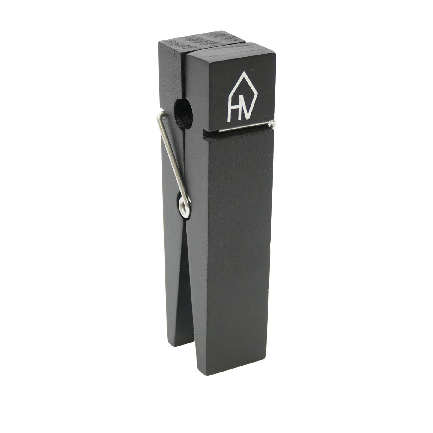 Ornament - Clip Cardholder - Wood - Black - 4x15cm