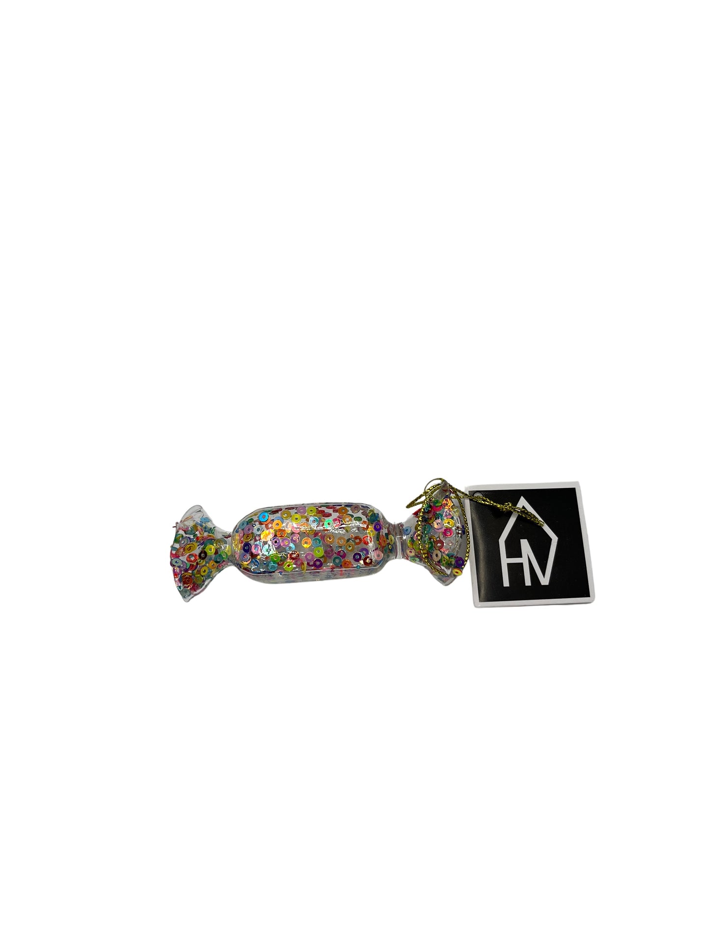 Ornament - Xmas hanger - Candy - Glass - 3,5x3,5x9cm
