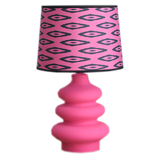 Housevitamin Flow Table Lamp - Ceramics- Neon pink