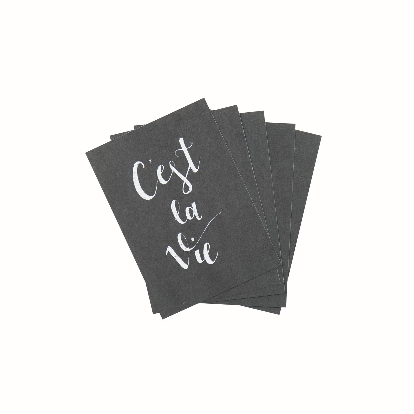 Postcard - Paper - C'est la Vie - Set of 5 - A6