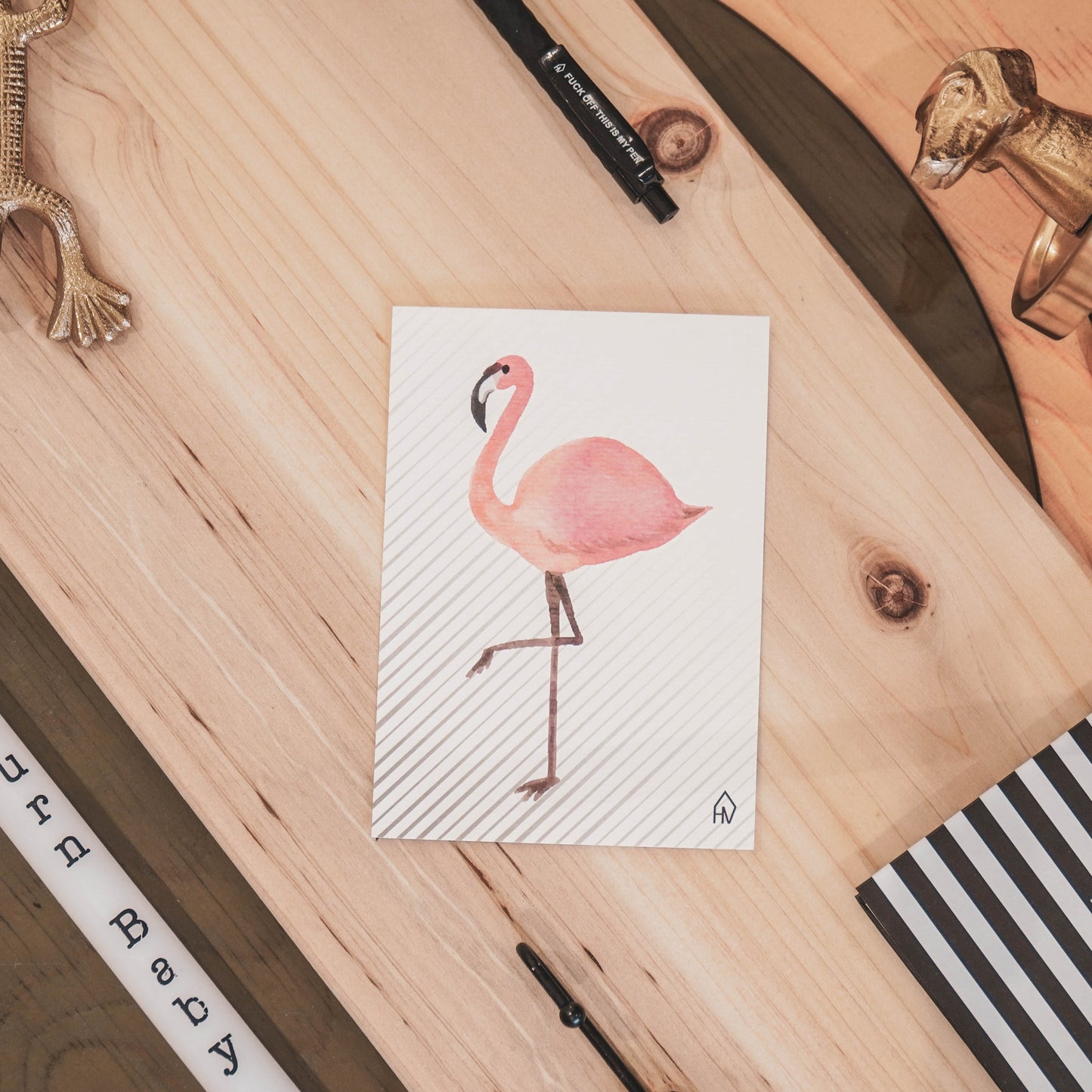 HV Postcard Flamingo - A6