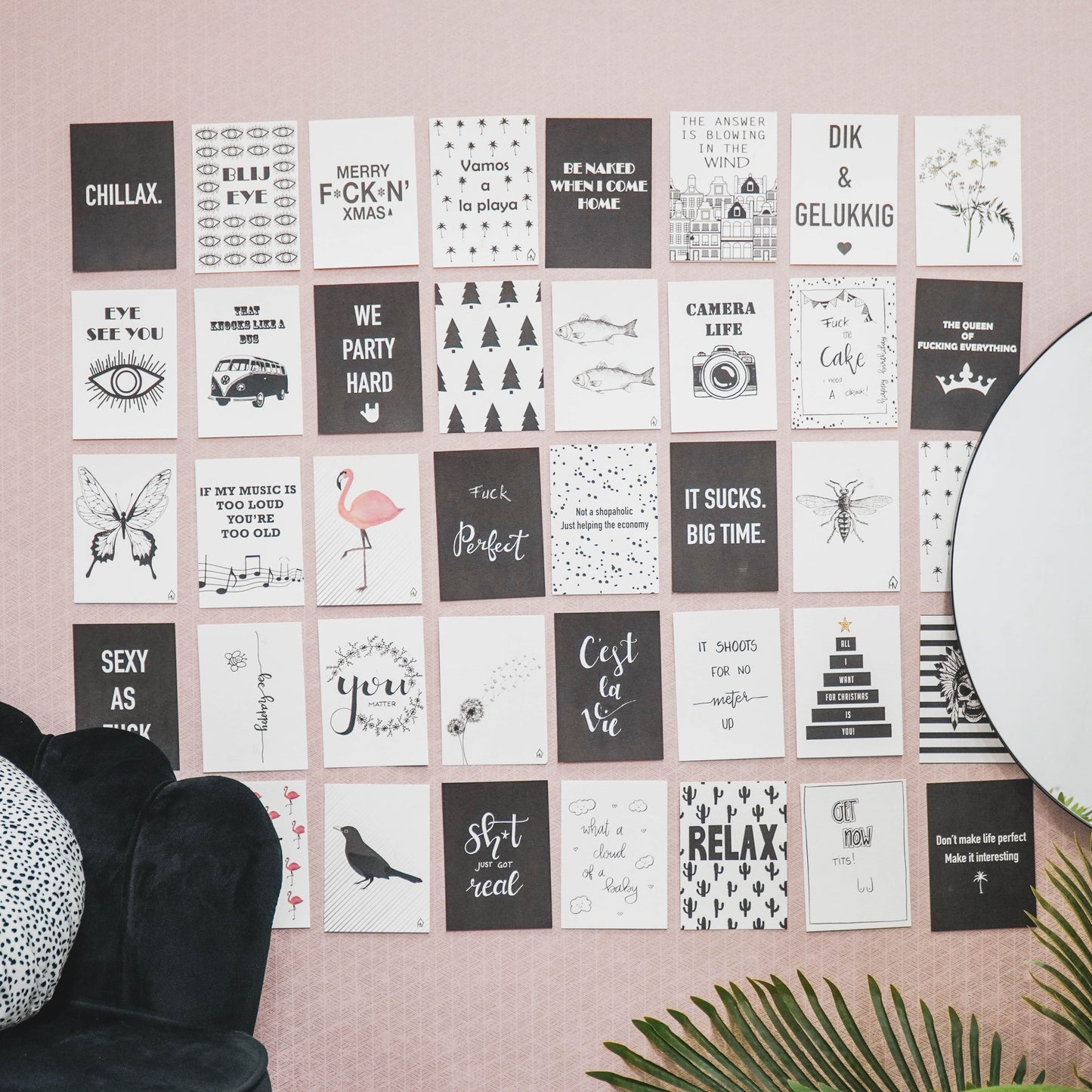 Postcard - Paper - Relax - A6 - Set of 5