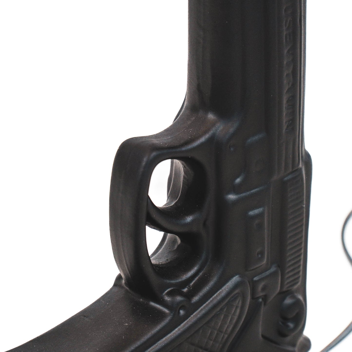 Table Lamp - Gun - Ceramic - Black - E27 -15x9x32cm