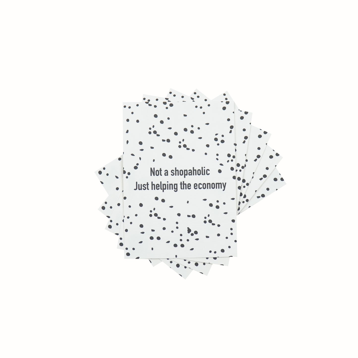 HV Quote Kaart Not a Shopaholic - A6