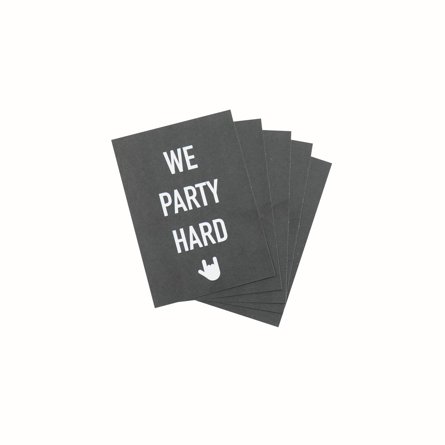 Postcard - Paper - We Party - Set of 5 - A6
