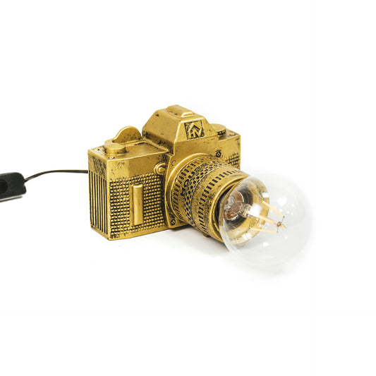 Housevitamin Camera Table Lamp - Gold