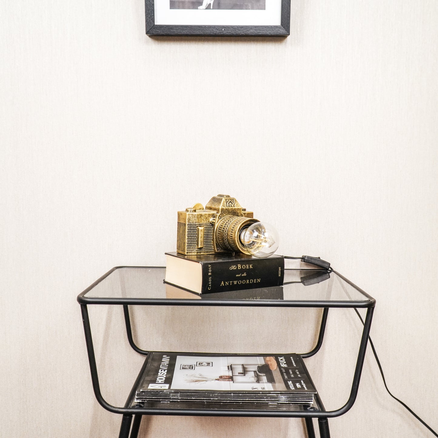 HV Camera Lamp - 15x12cm - Gold