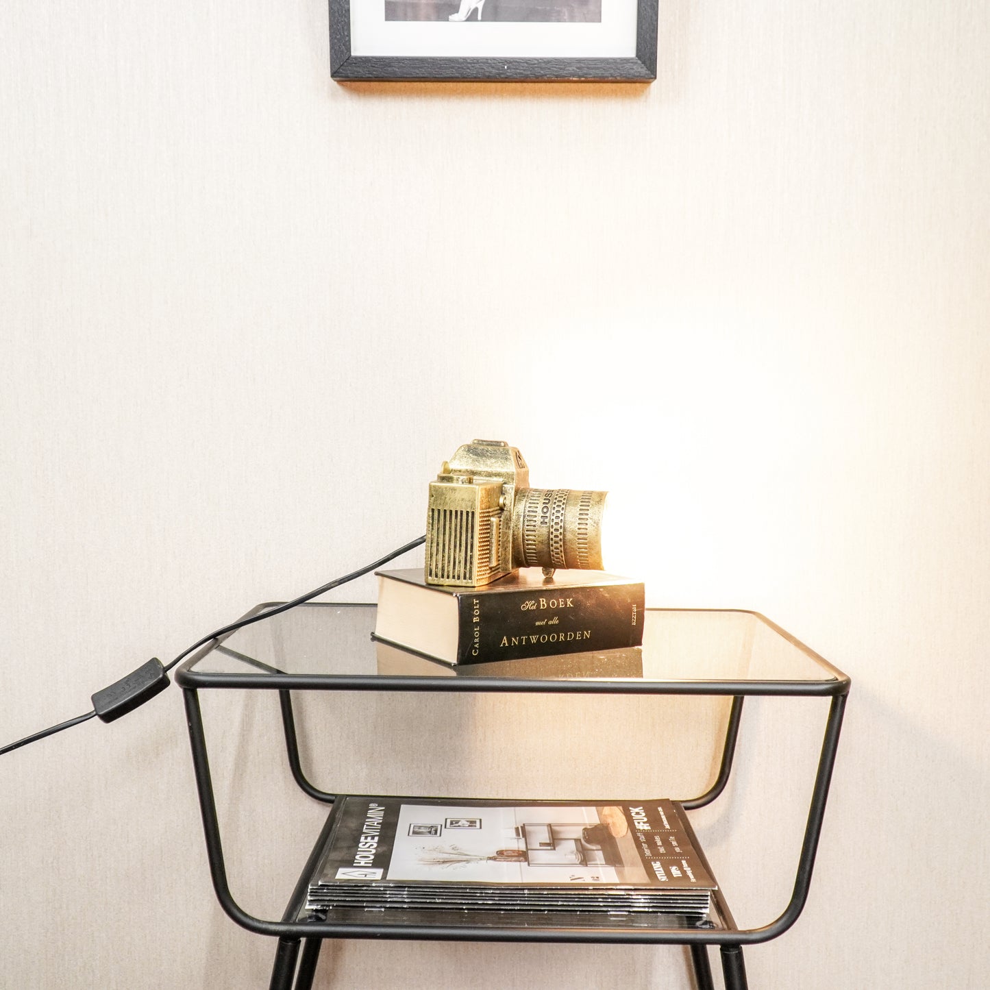 HV Camera Lamp - 15x12cm - Gold
