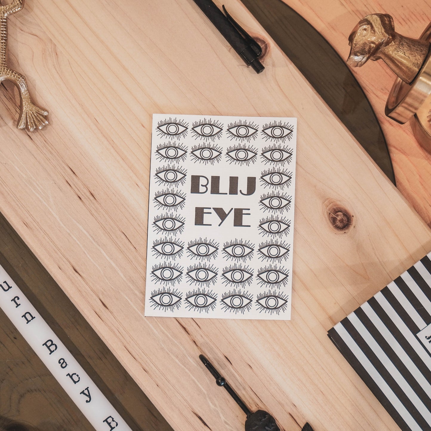 Housevitamin Postcard Blij Eye - Set of 5 - A6