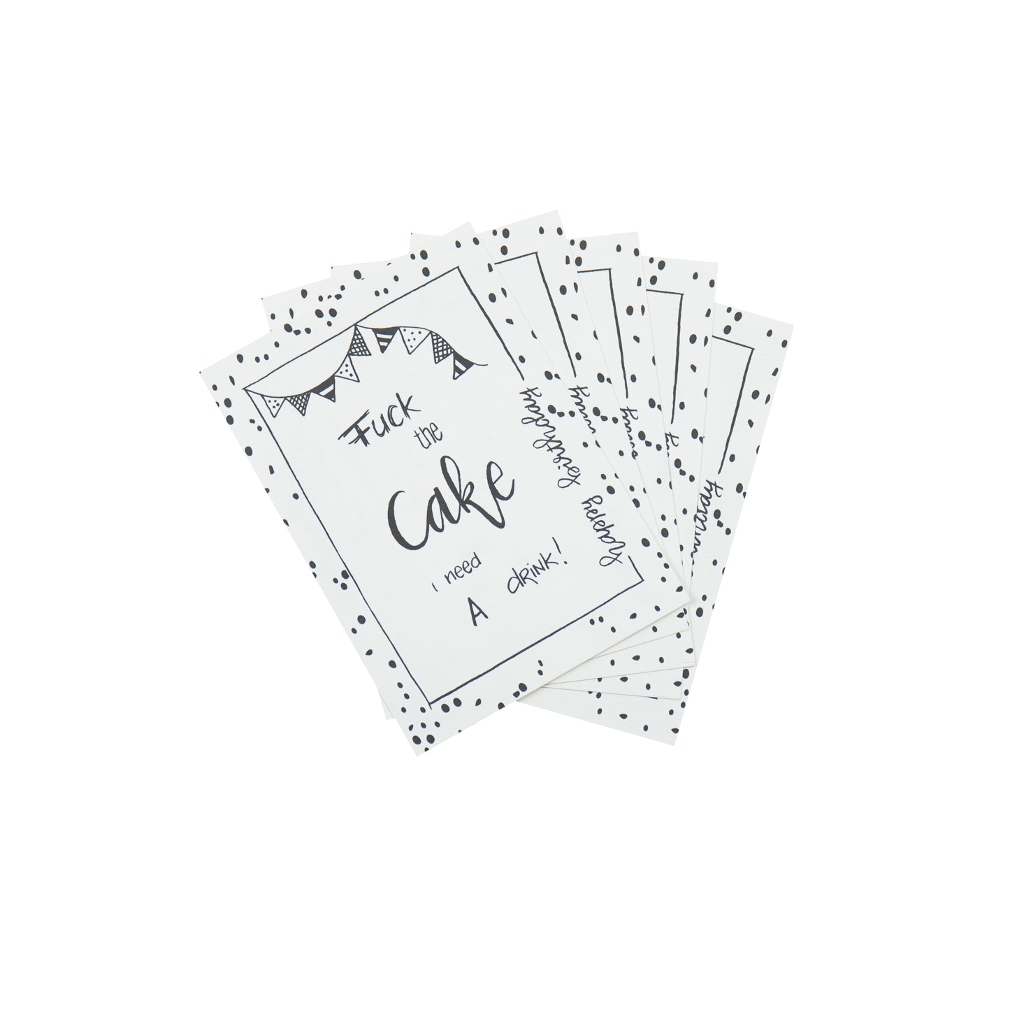 HV Postcard Fuck the Cake - A6