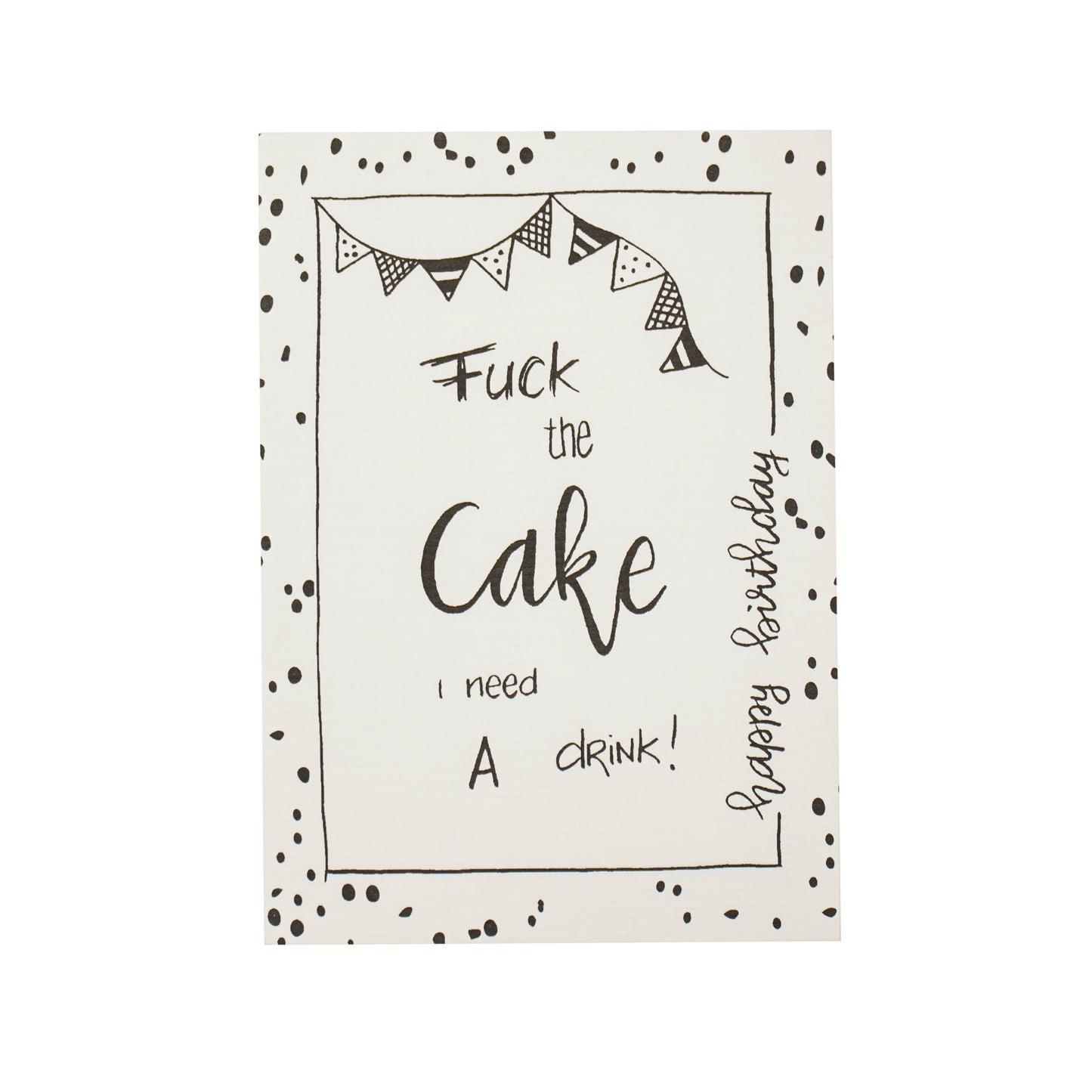 HV Postcard Fuck the Cake - A6