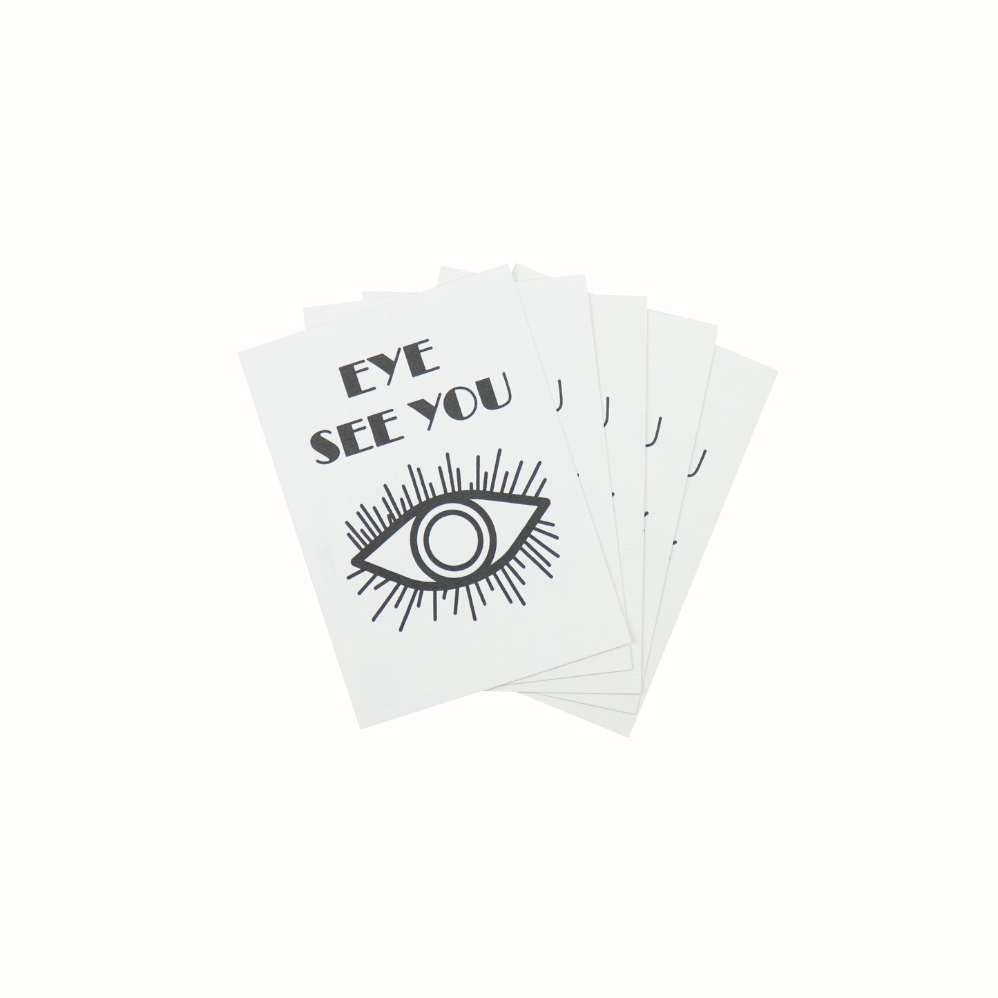 Postcard - Paper - Eye See You - Set van 5 - A6