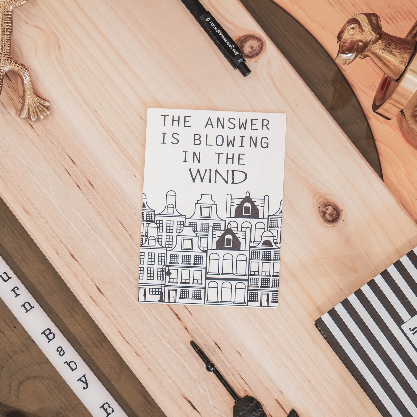 Postcard - Paper - Blowing in the Wind - Set of 5 - A6
