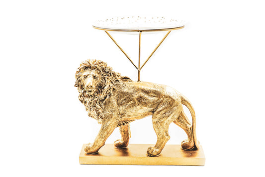 Housevitamin Lion Plate Holder - Gold - 20x30x27cm